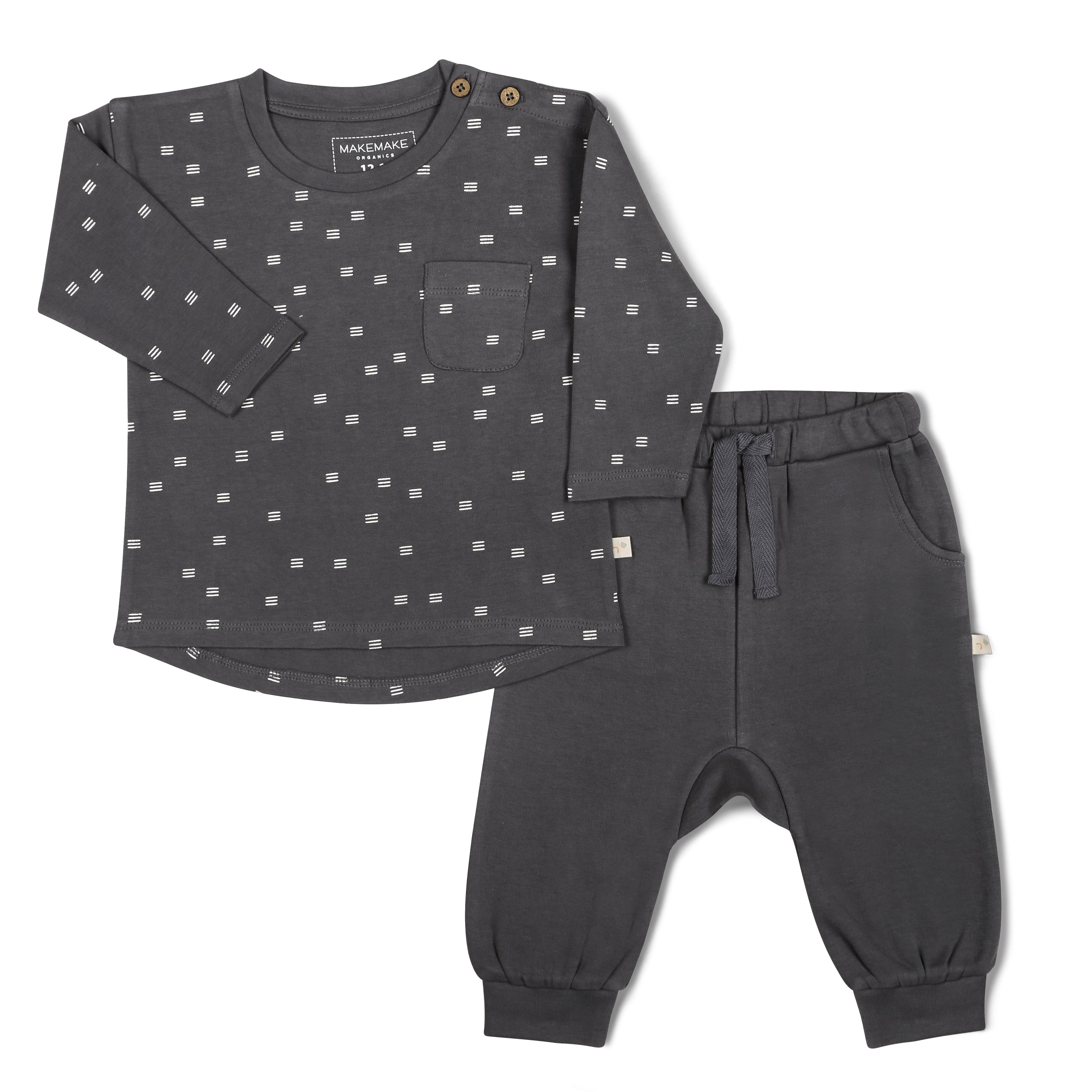 Organic Long Sleeve Tee & Pant Set -Tribe