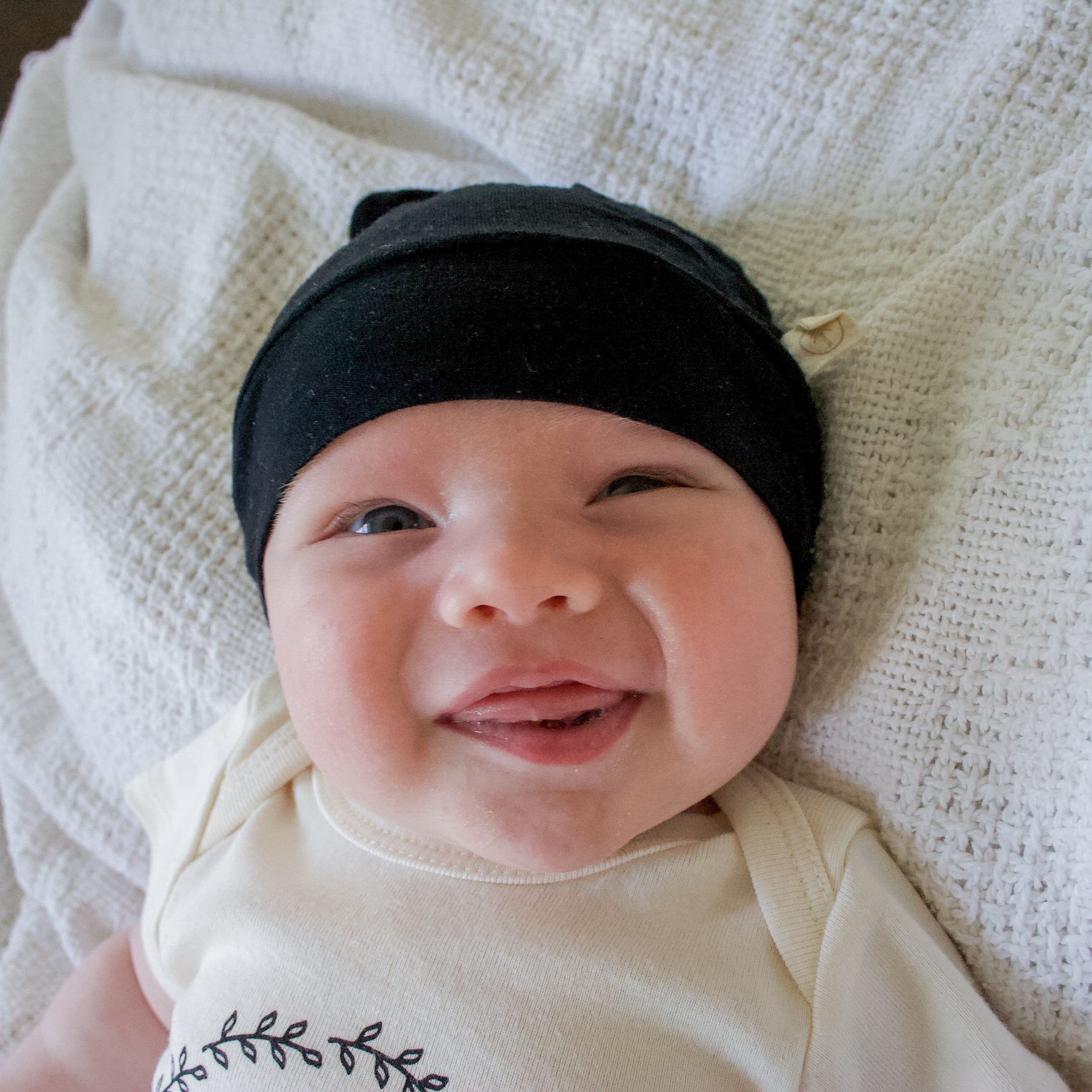 Top Knot Hat | Black | Bamboo