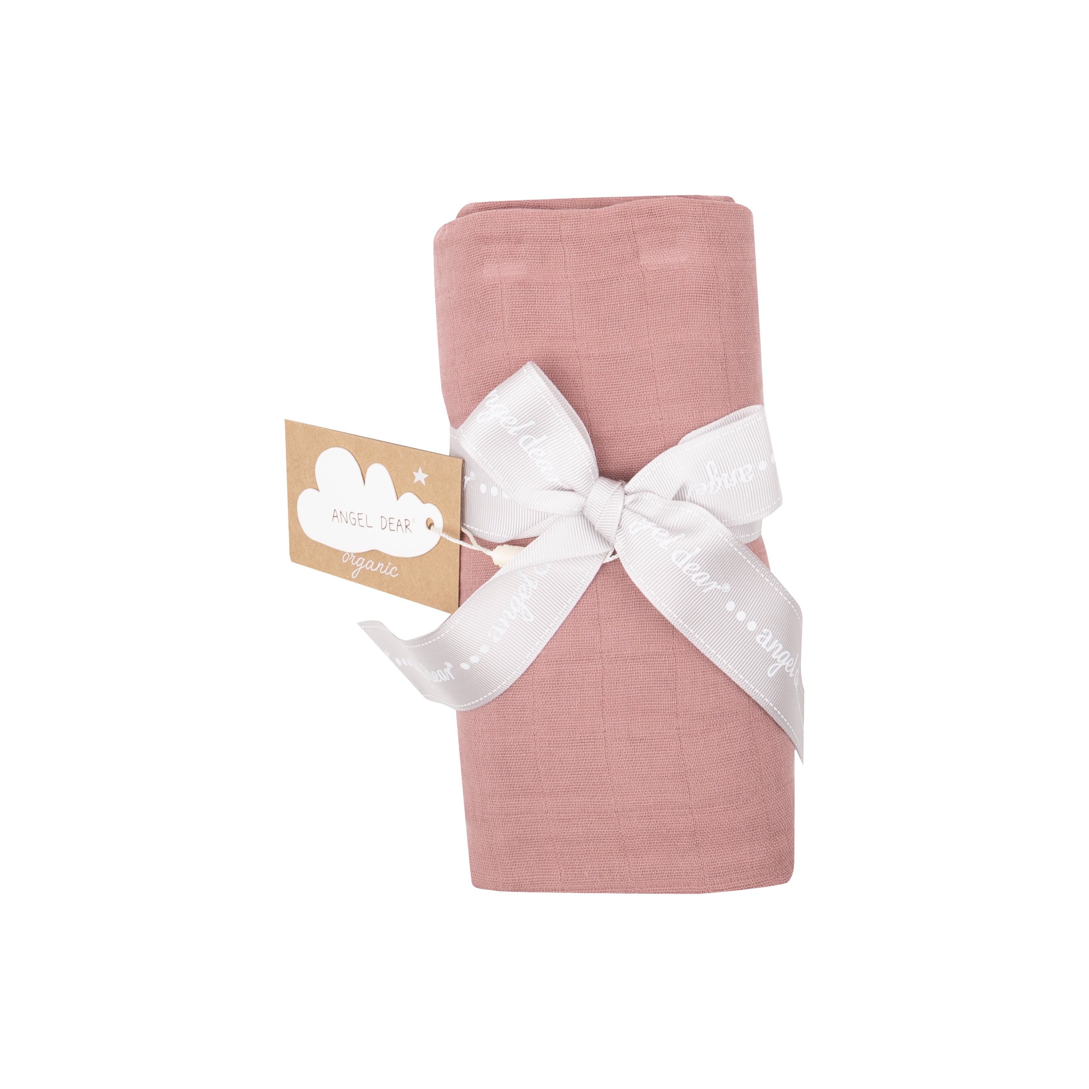 Swaddle Blanket - Muslin - Solid Bridal Rose