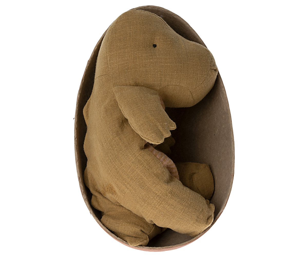 Gantosaurus in egg, Medium - Dark ocher