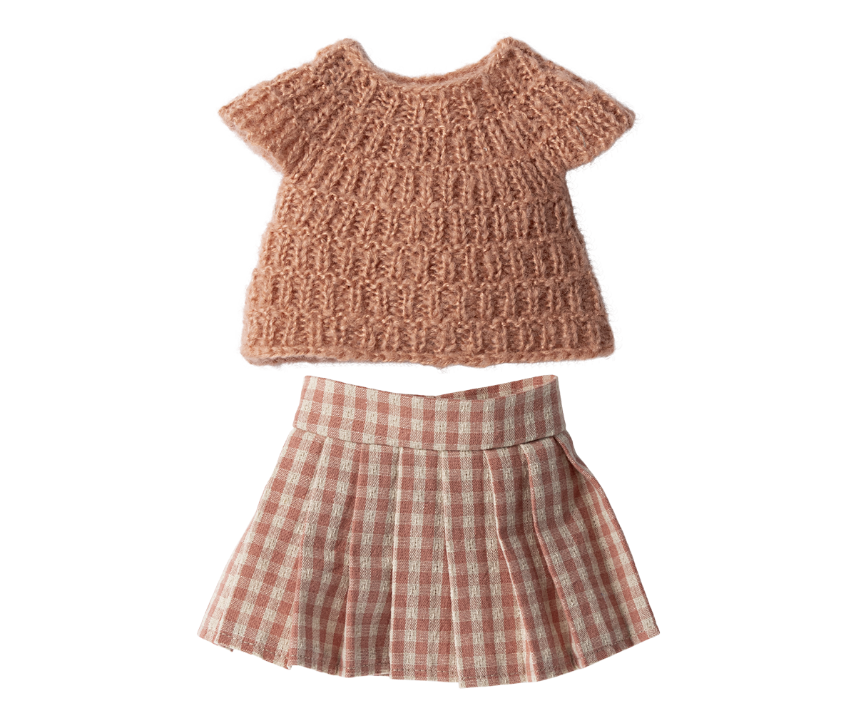 ETA MAY SS24 Knitted shirt and skirt, Size 3