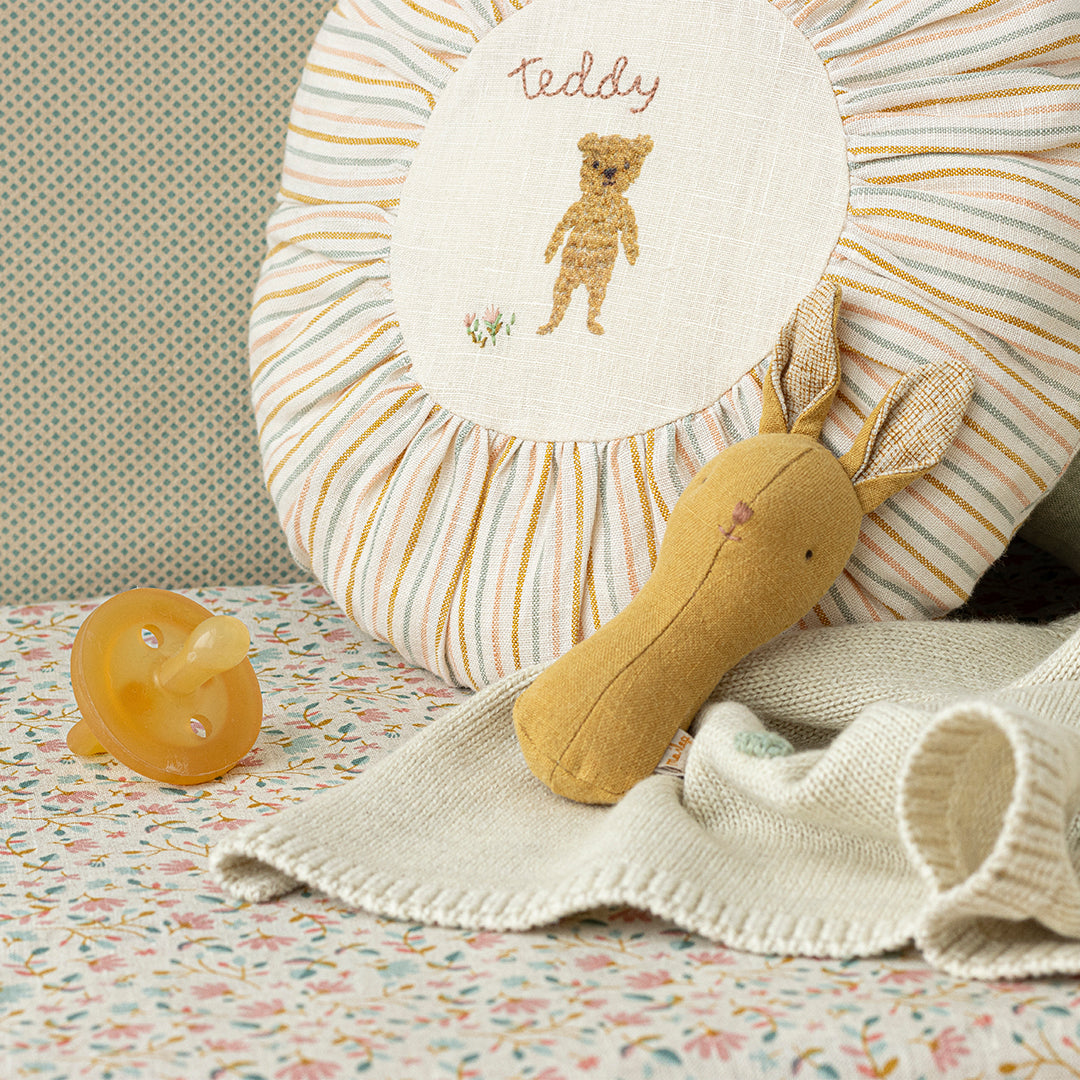 Lullaby Friend Rattles, Bunny - Dusty Yellow