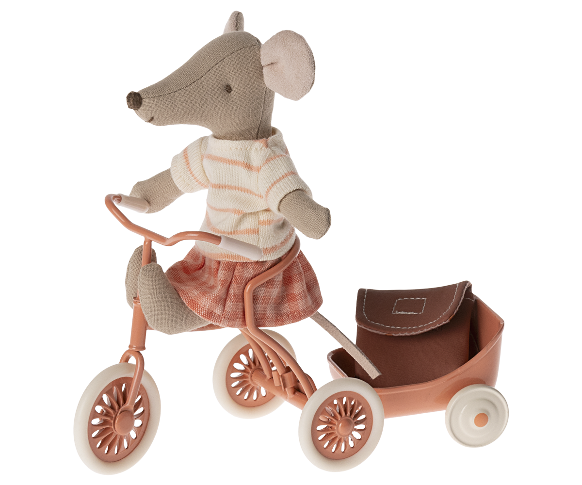 Tricycle Mouse, Big Sister - Coral