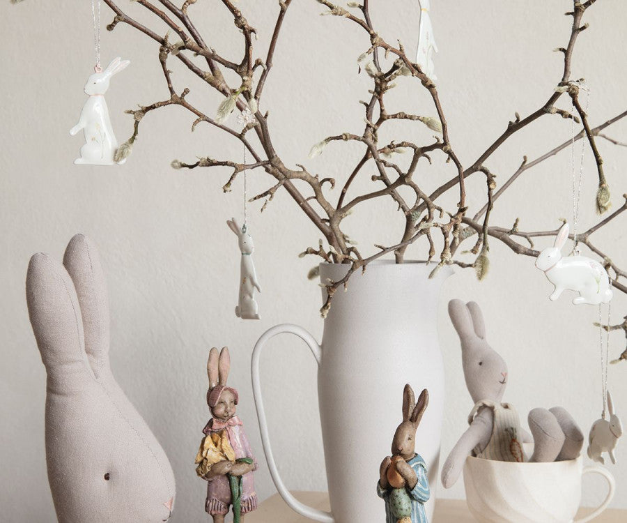 Easter Bunny Ornaments, 5 pcs.