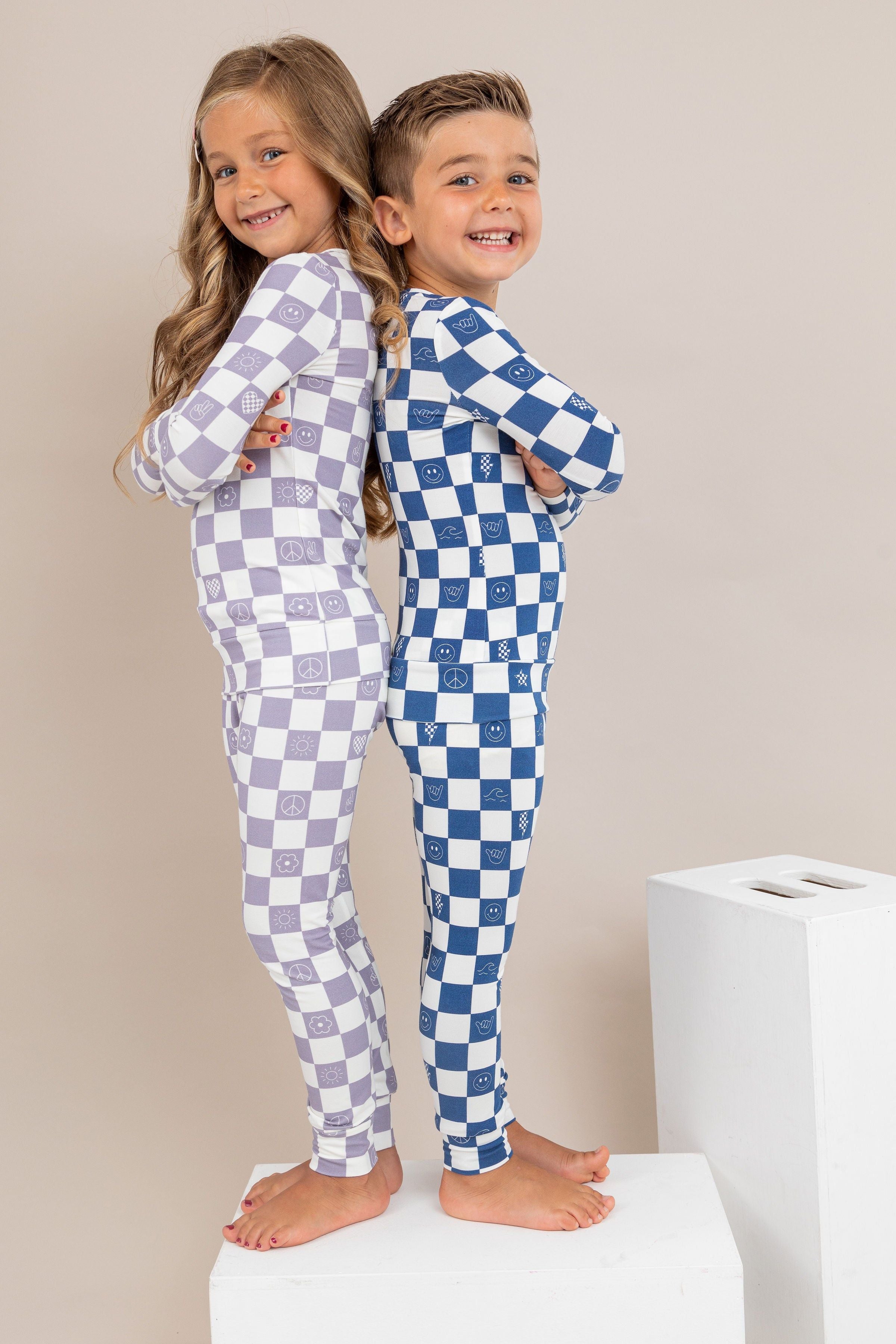 Pajama Set - Check It Out - Lavender