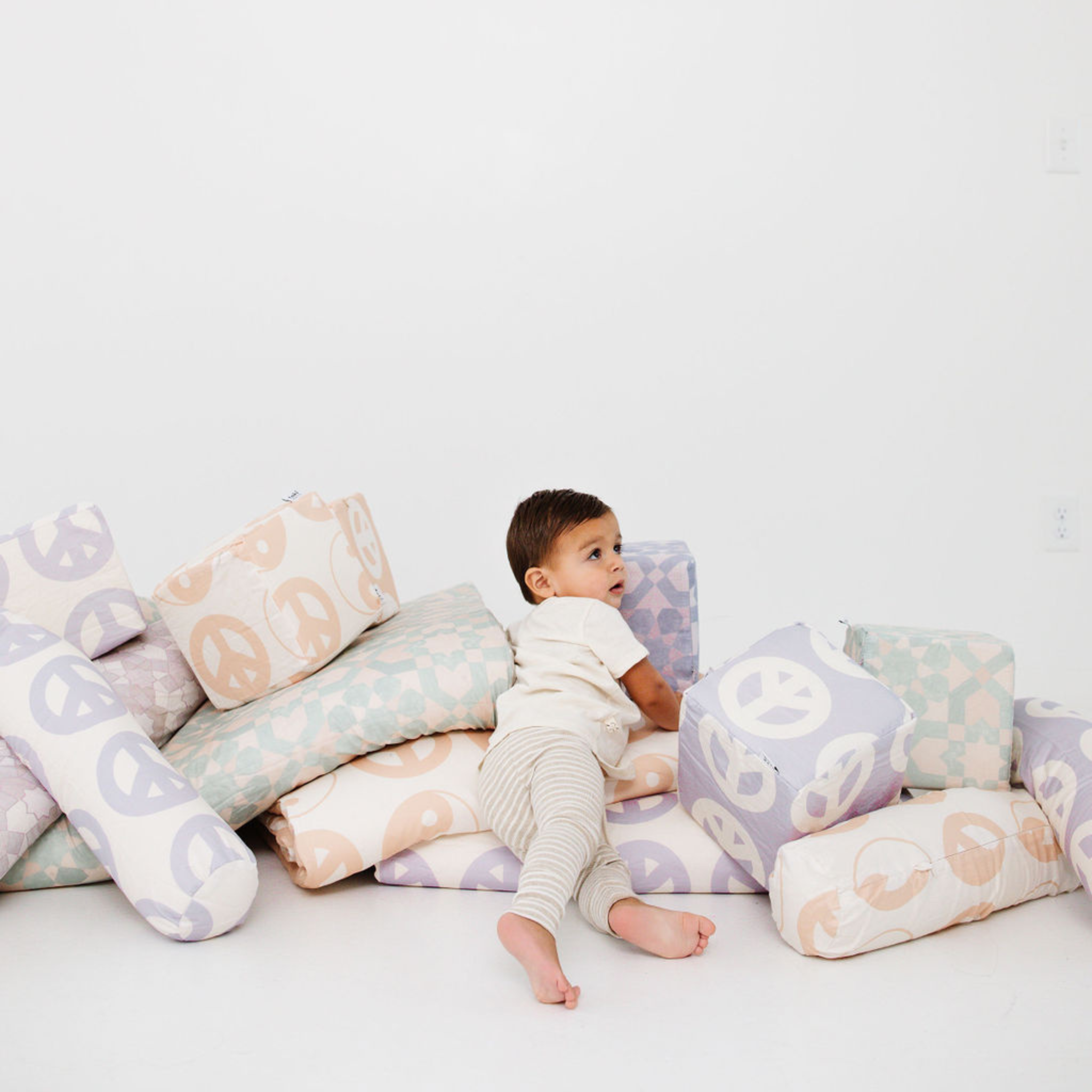 White Yin Yang Support Pillow