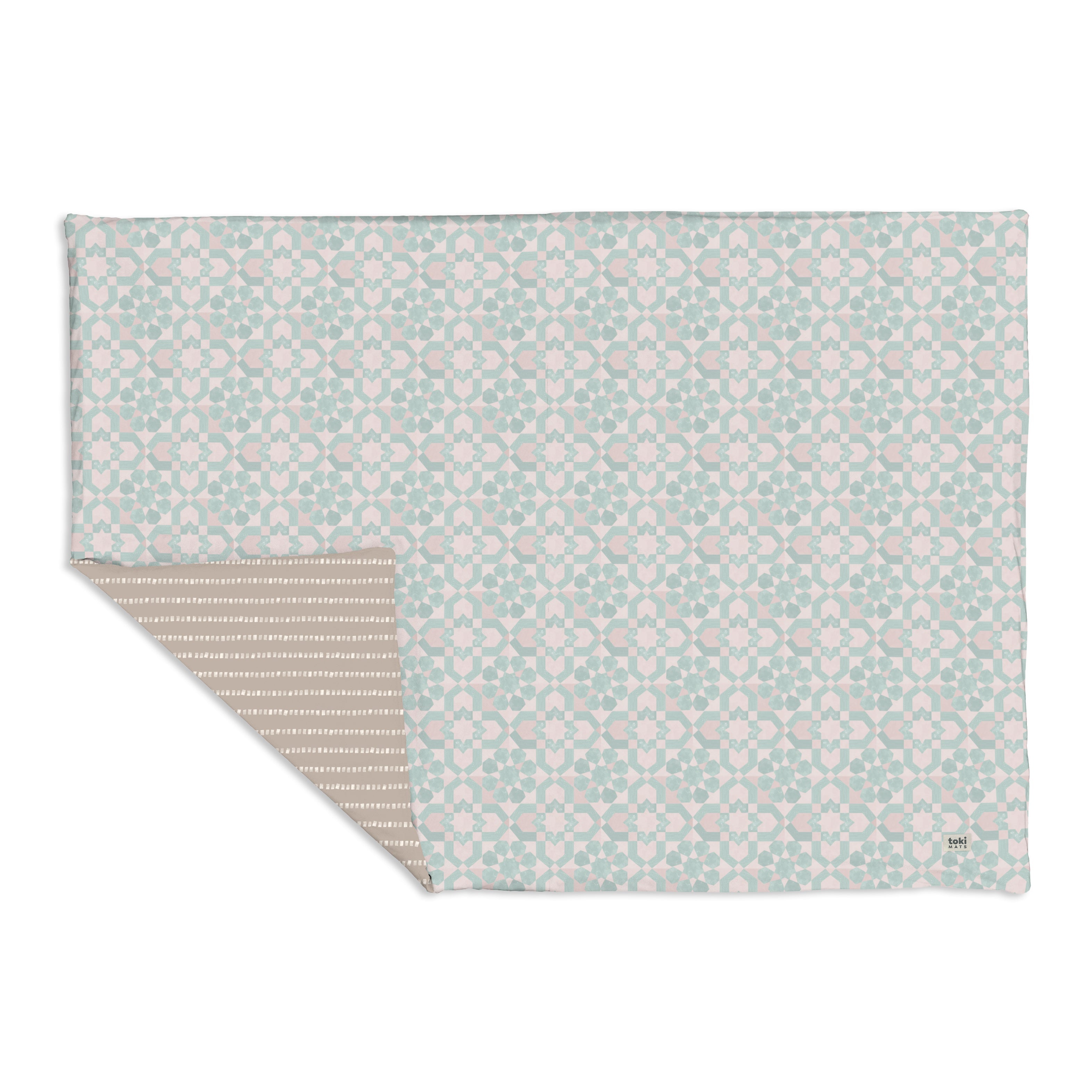 Green Tile Organic Cotton Mat