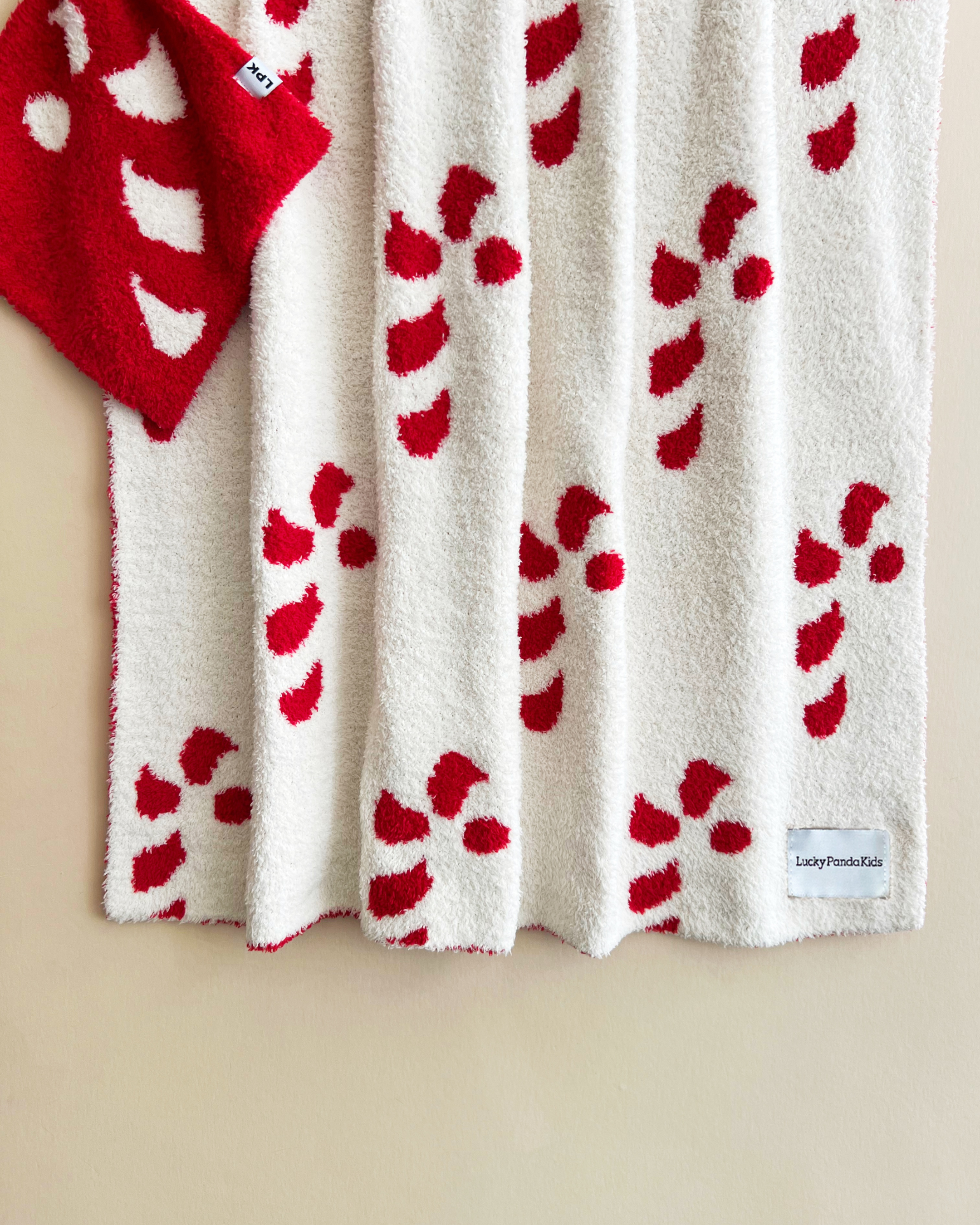 Fuzzy Blanket | Candy Cane