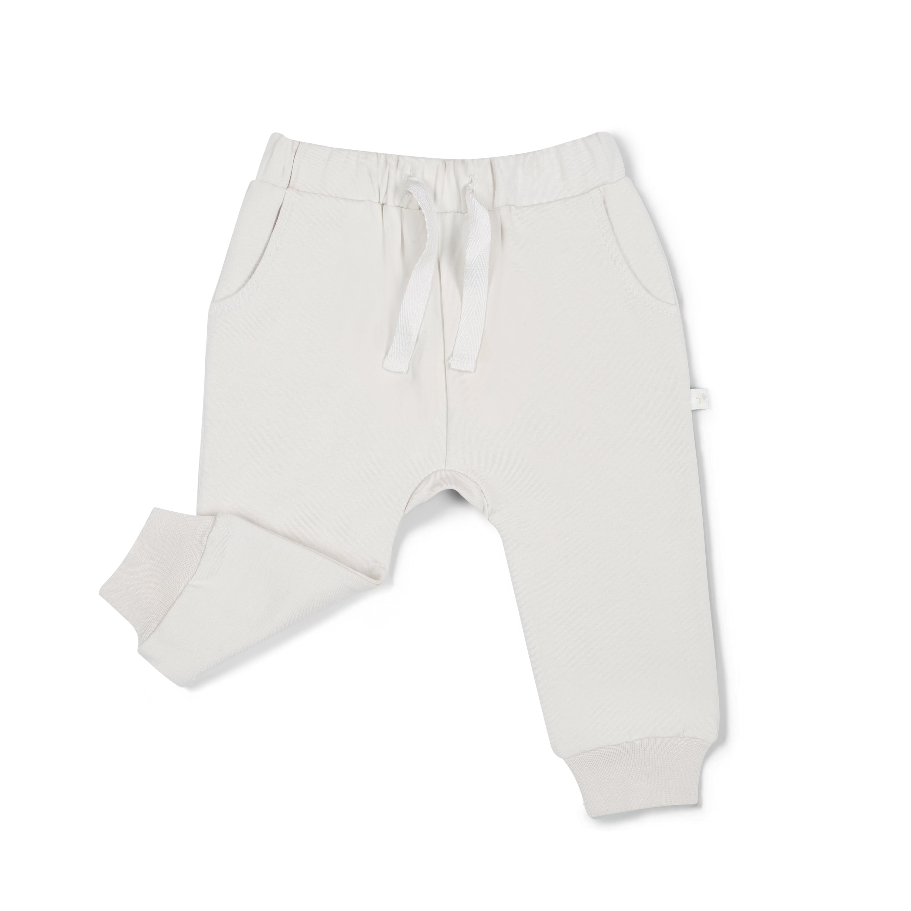 Organic Fleece Jogger Pants - Natural