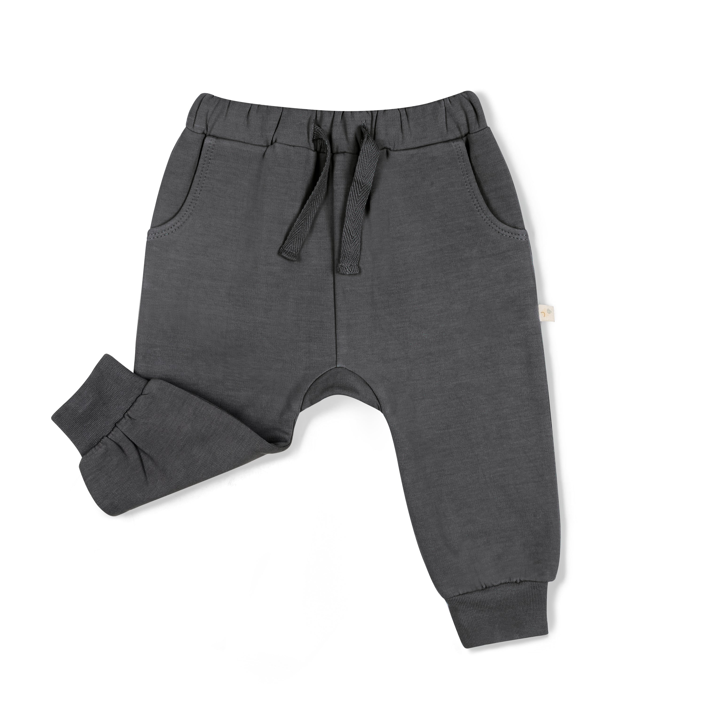 Organic Fleece Jogger Pants - Slate