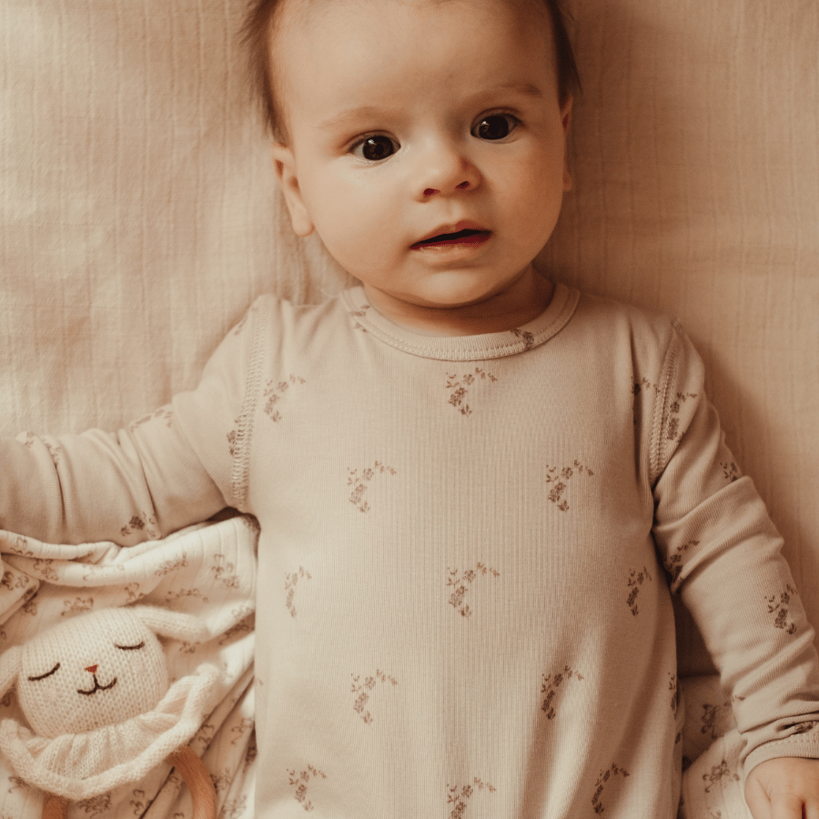 The Printed Baby Gown - Nola Pink