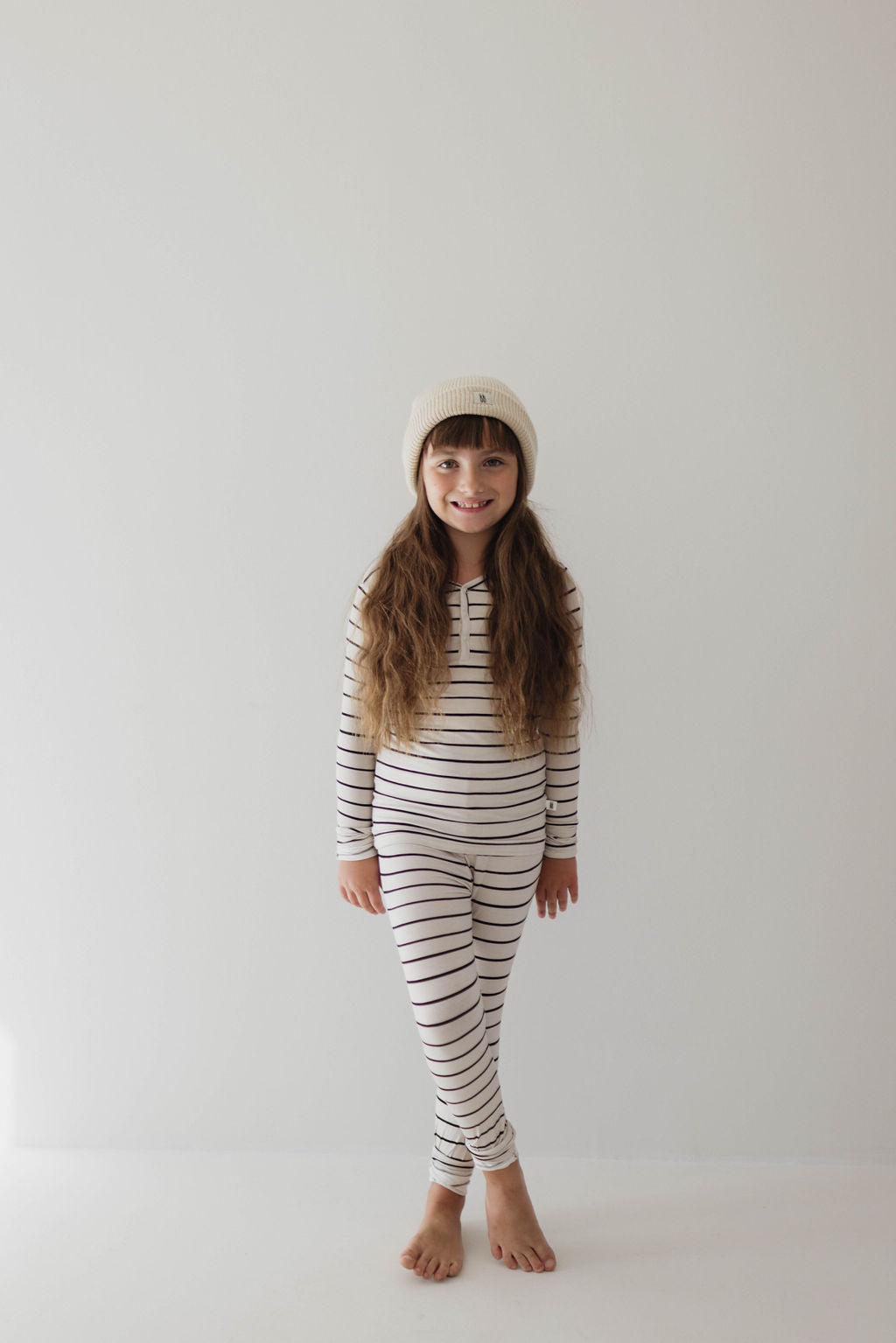 Grey & Black Stripe | Two Piece Bamboo Pajamas