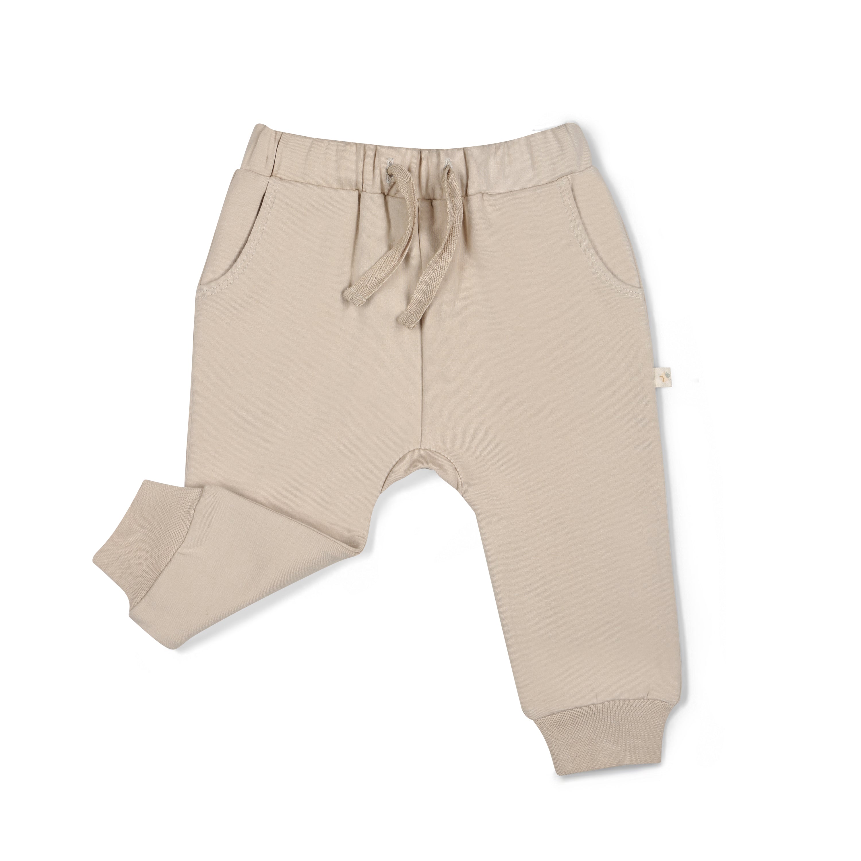 Organic Fleece Jogger Pants - Oat