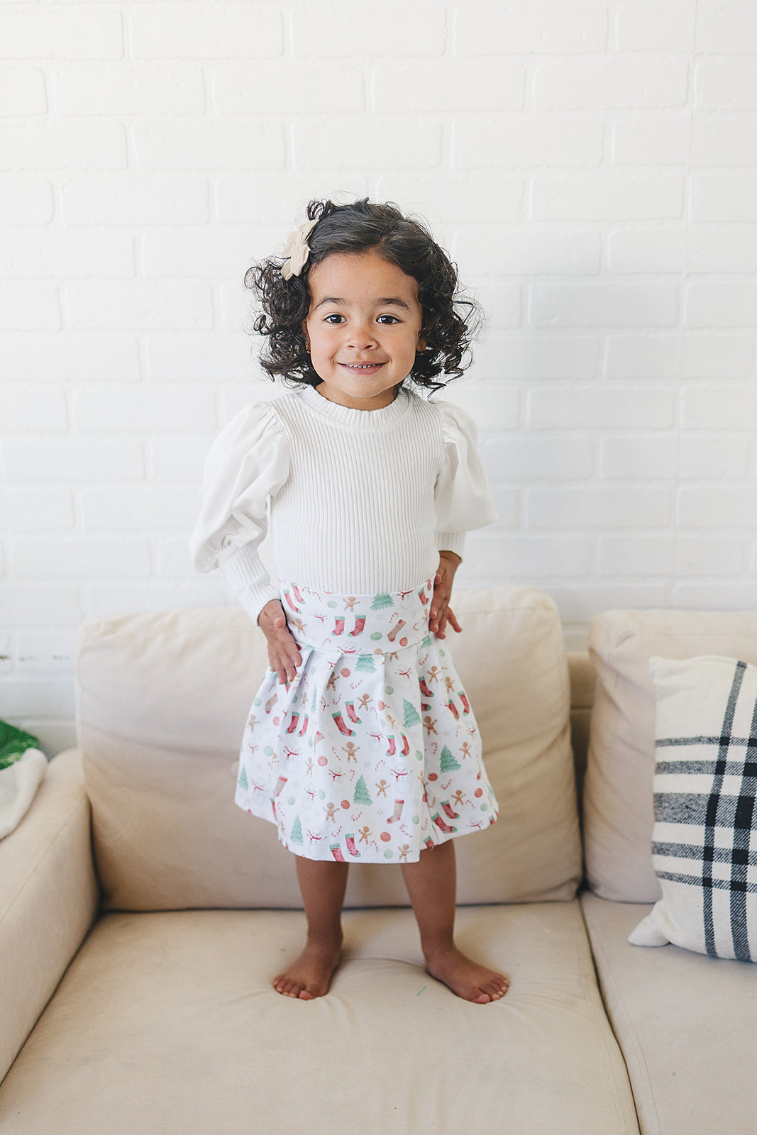 Snowman Doodle Skirt (Matching)