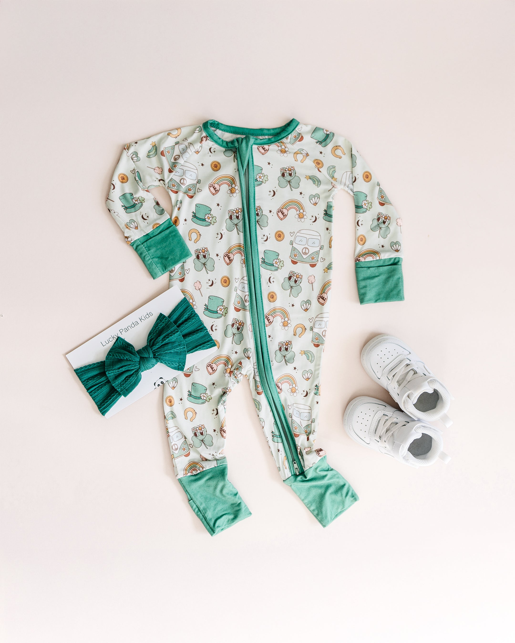 Bamboo Zip Romper | St. Patrick's