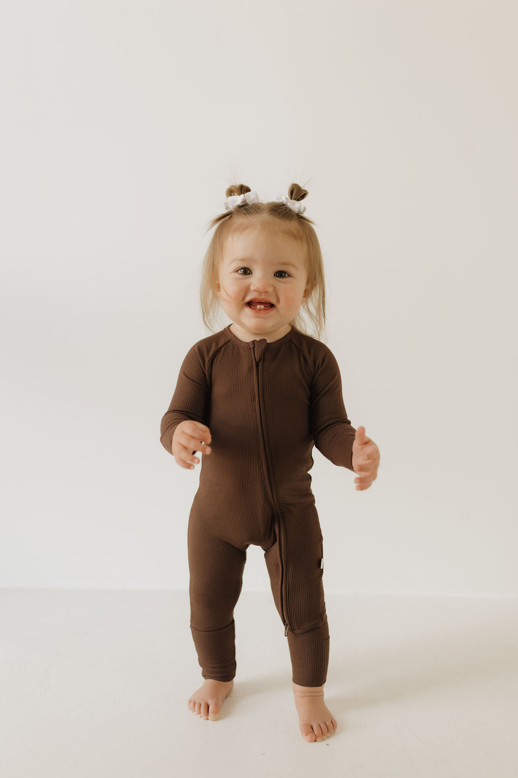 Bamboo Zip Pajamas | Coffee Bean