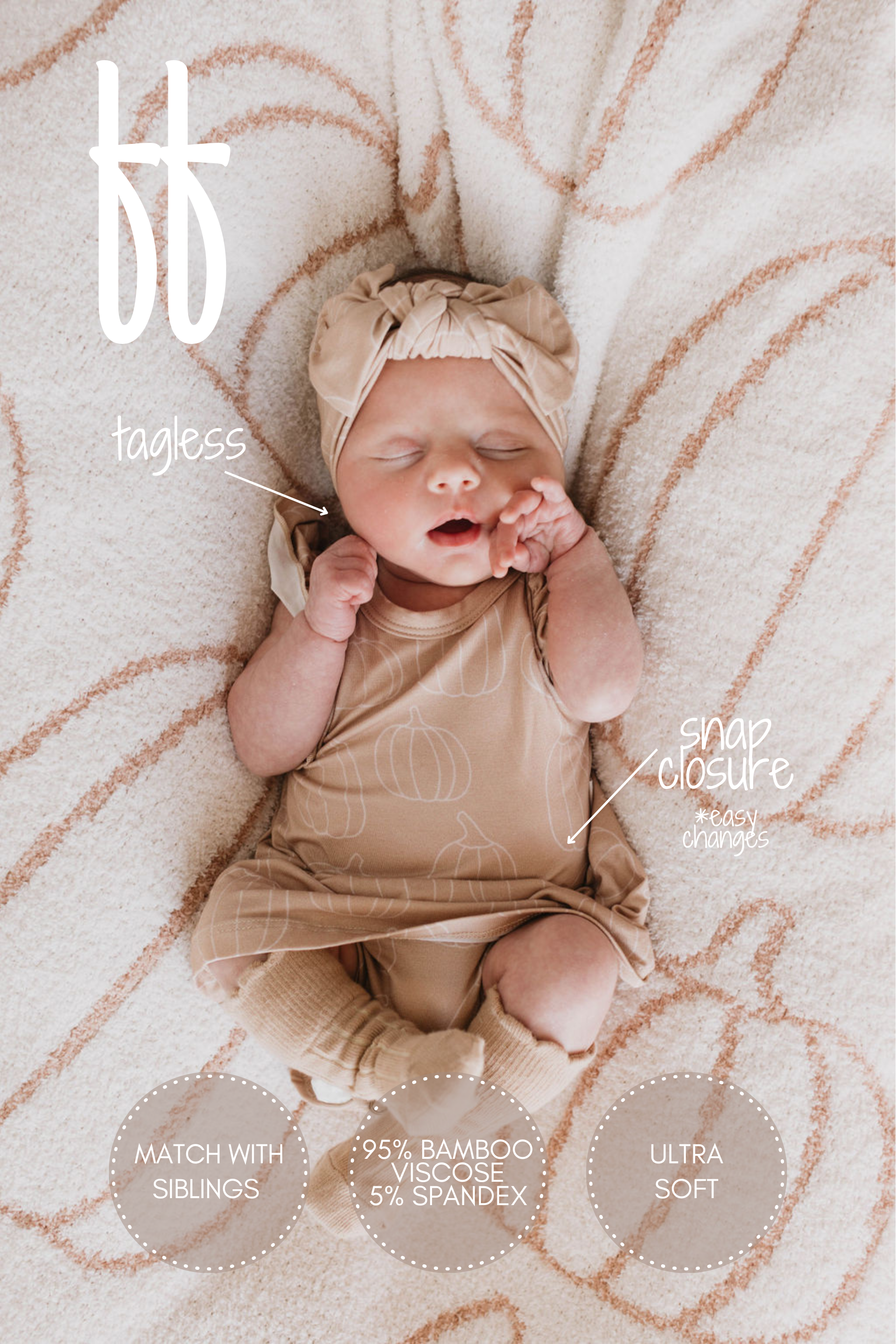 Bamboo Ruffle Romper | Pumpkin Pie