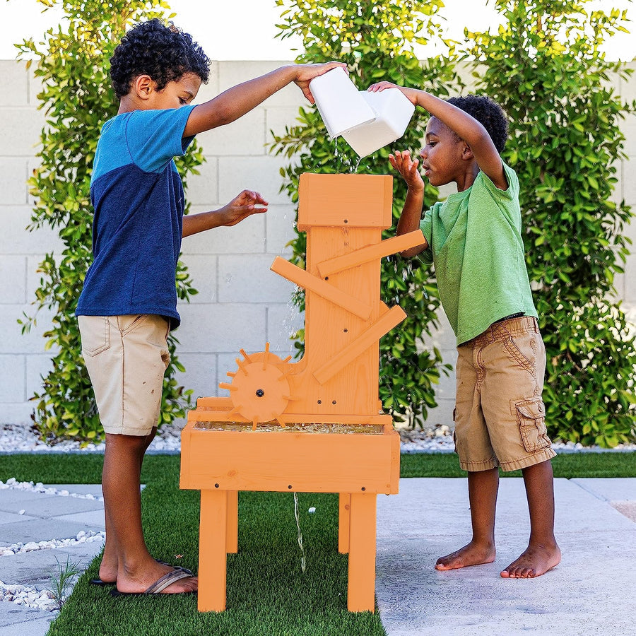 Outdoor Wooden Water Table For Kids, Toddlers Playset