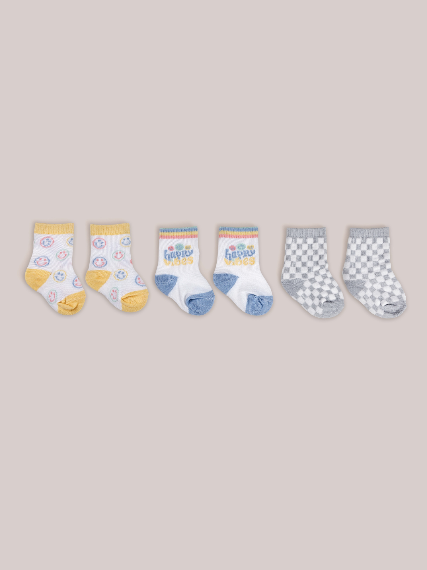 Baby Socks Trio - Happy Baby Vibes