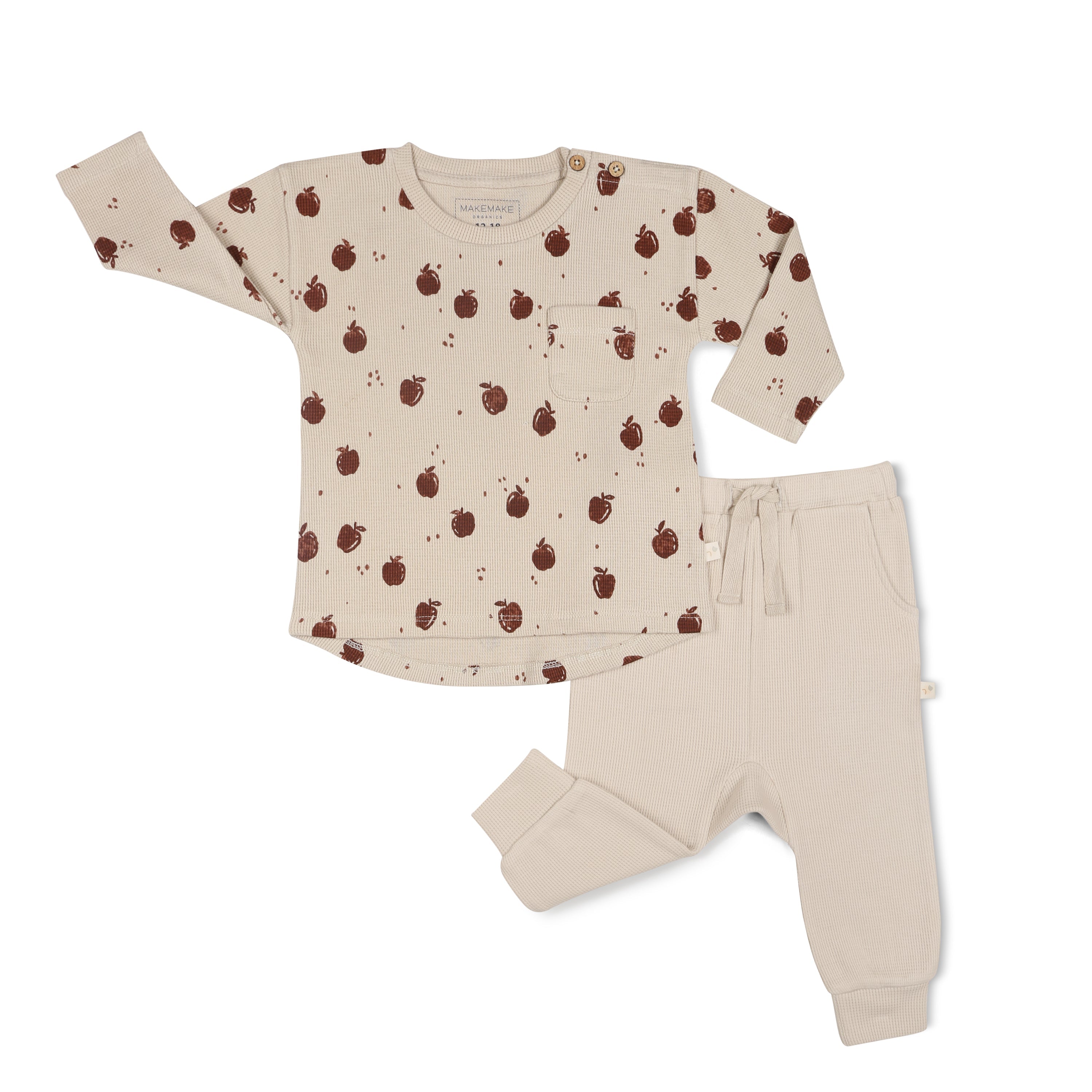 Organic Long Sleeve Tee & Pant Set - Orchard