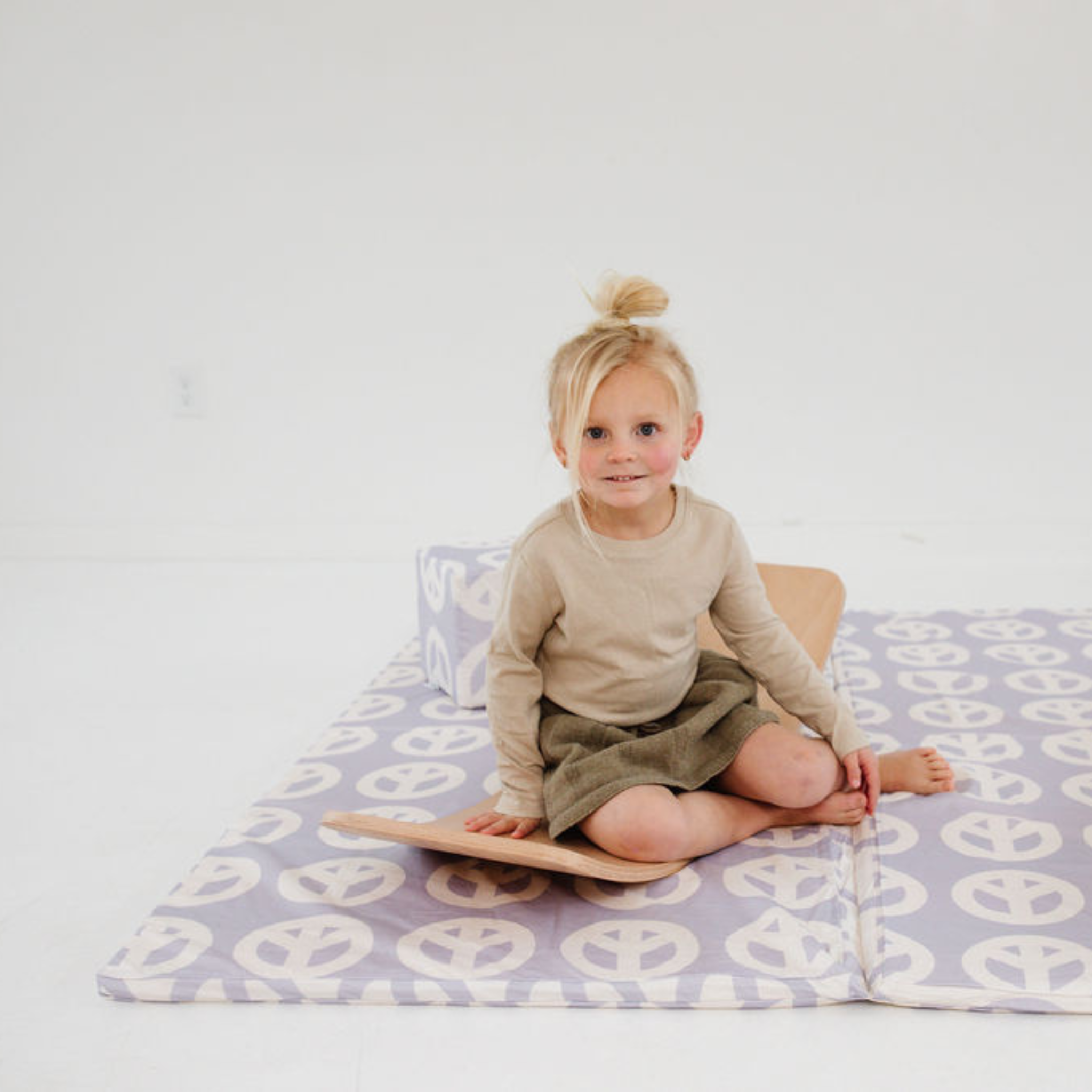 Peace Sign Organic Cotton Mat