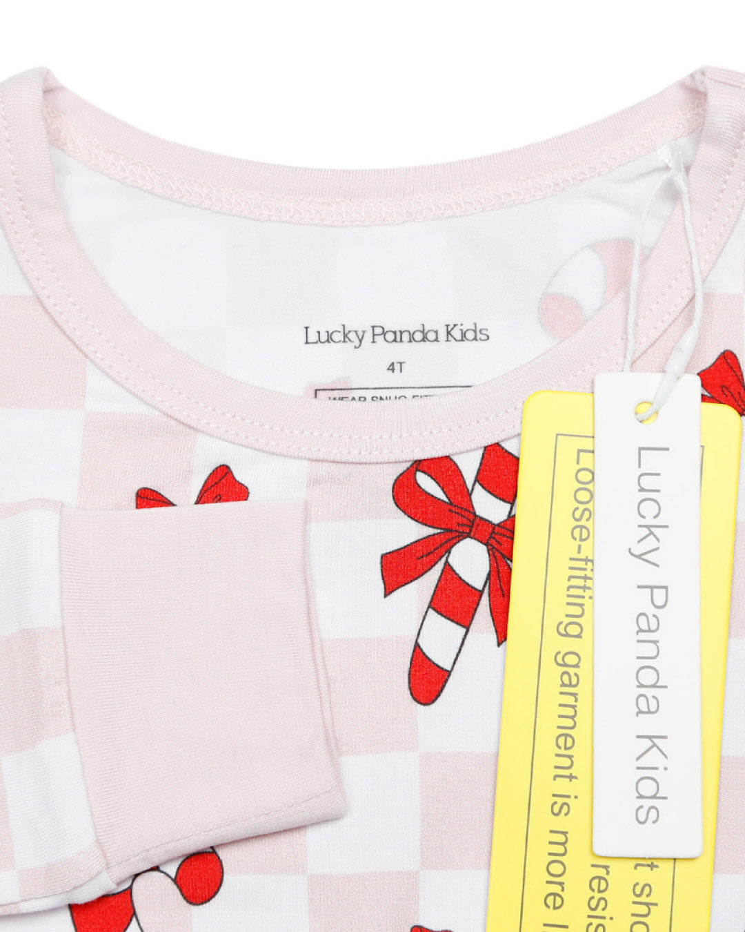 Bamboo Two Piece Set | Bows & Candy Cane