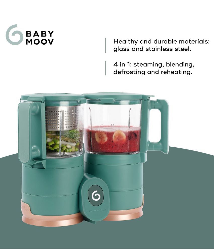 Duo Meal Glass - Baby Food Maker (Blender and Steamer) + Free Natural Food Containers