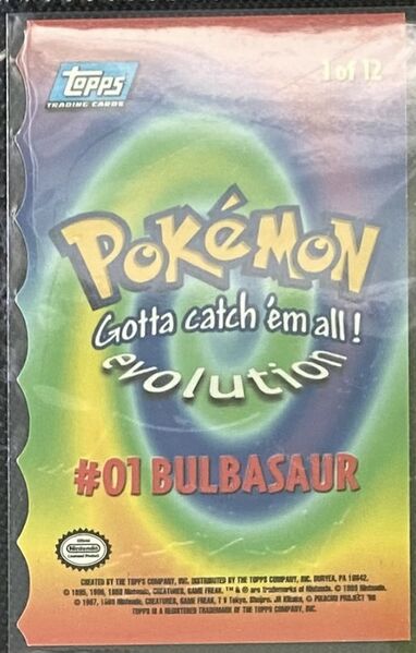 Bulbasaur Die-cut (1) [Topps Pokemon the First Movie (Second Print)]