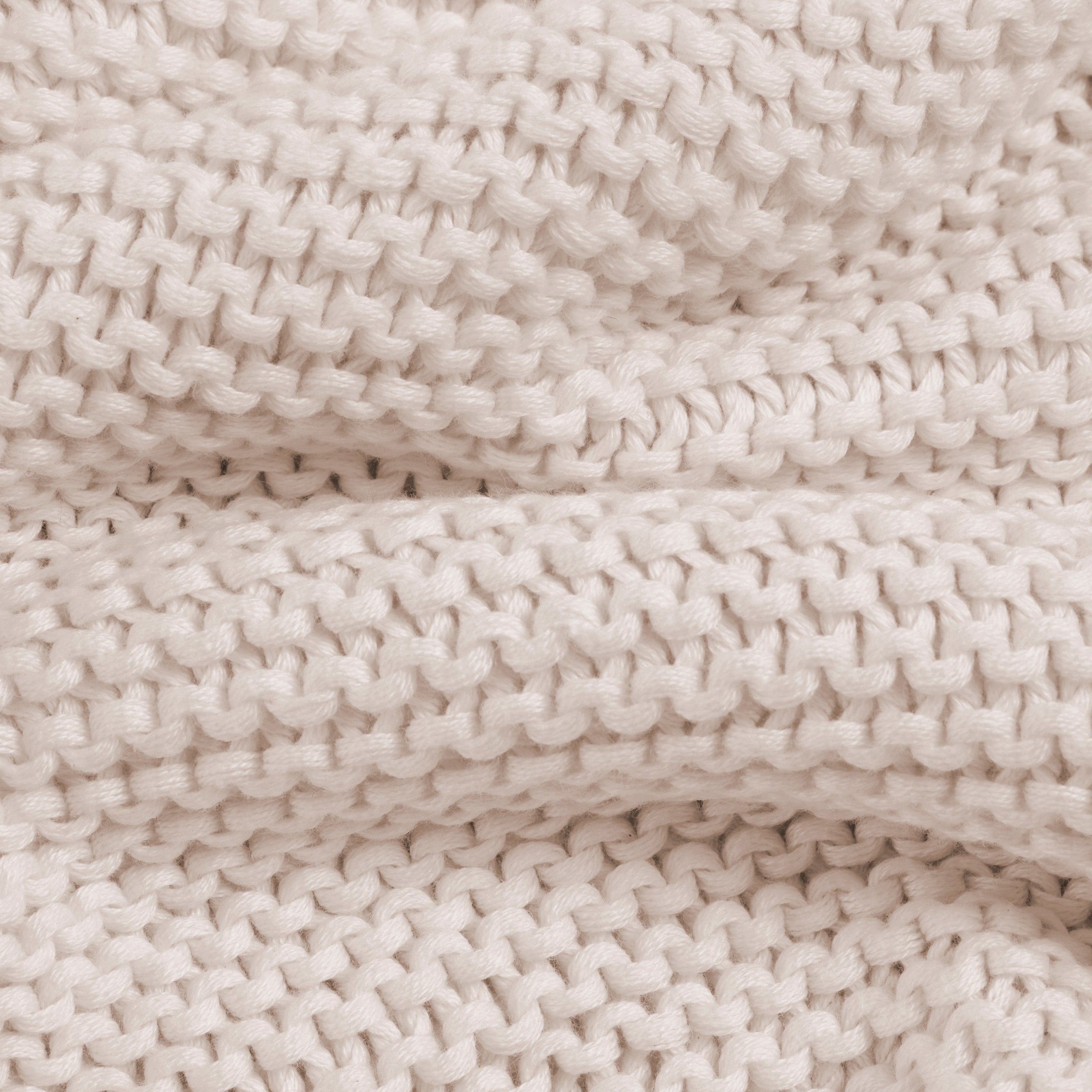 Chunky Knit Throw Blanket - Nora Shell