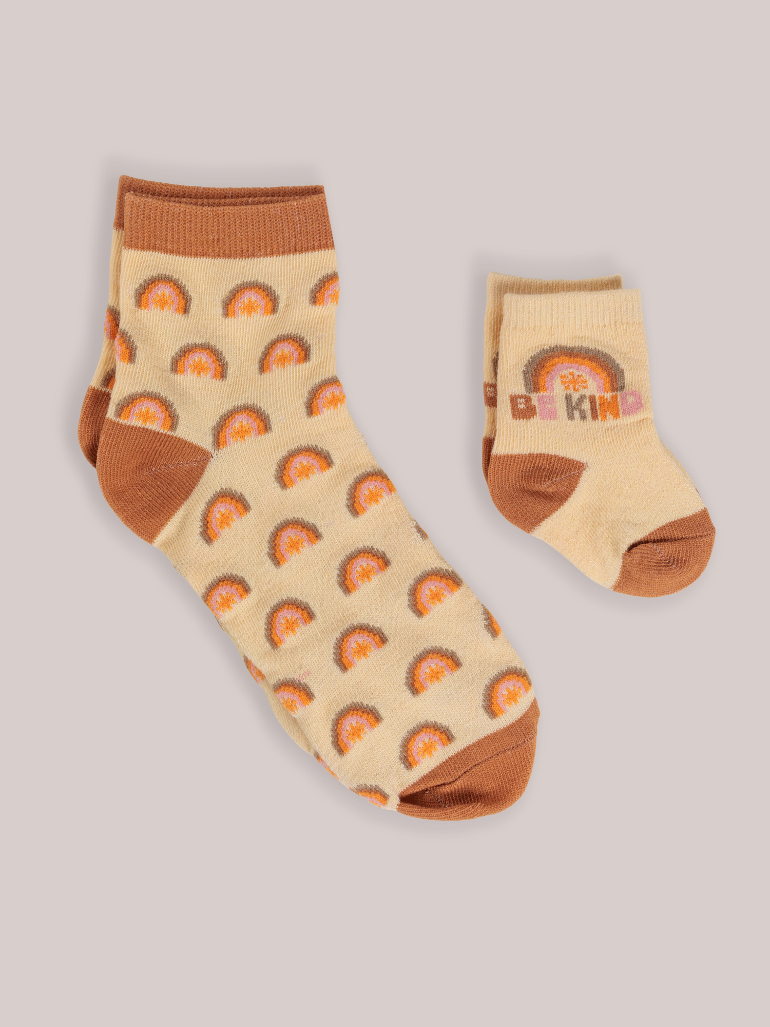 Mama & Me Socks - Be Kind Rainbows