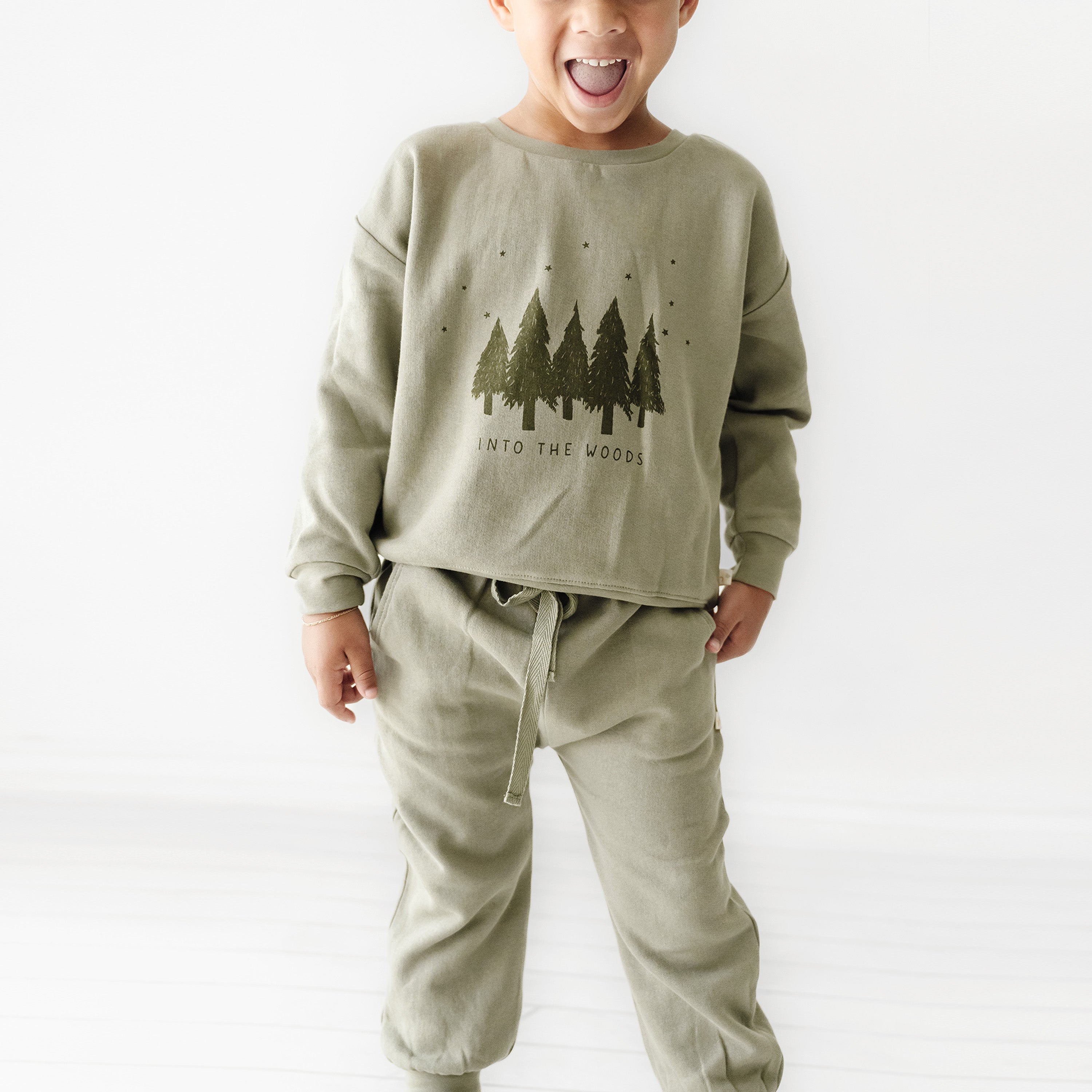 Organic Kids Sweatshirt - Woods