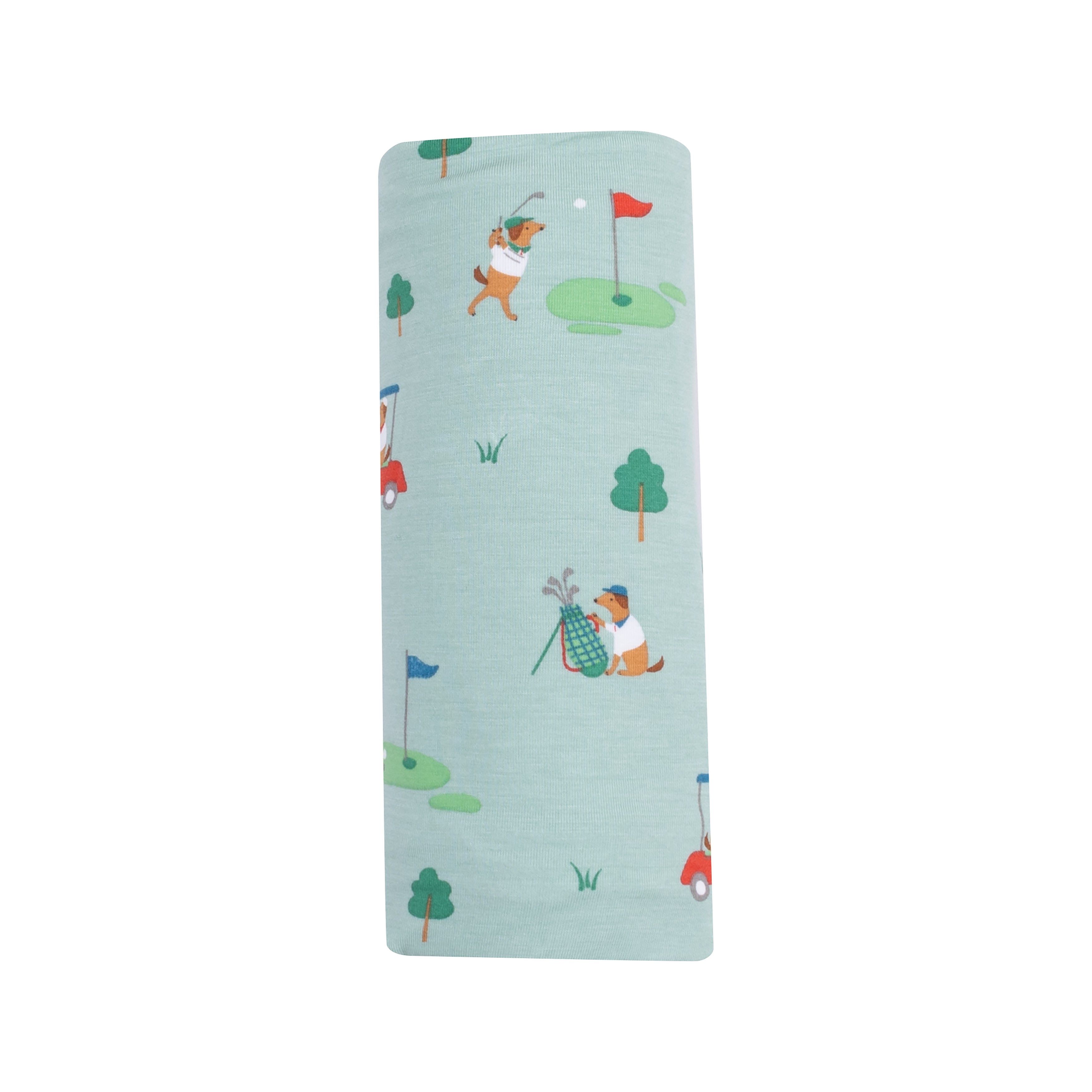 Swaddle Blanket - Golf Club Pups