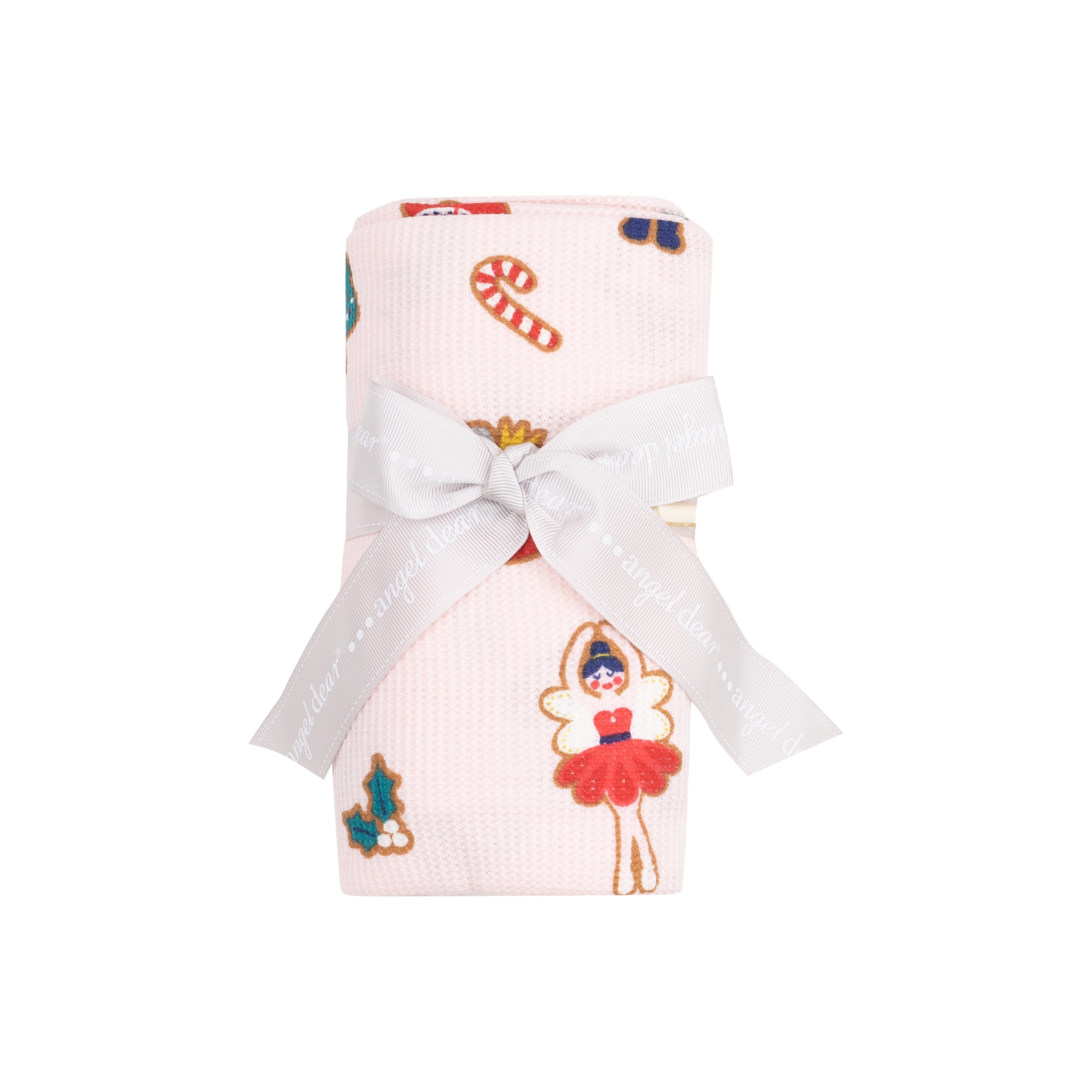 Swaddle Blanket - Sugar Plum Fairy Christmas Cookie  Pink