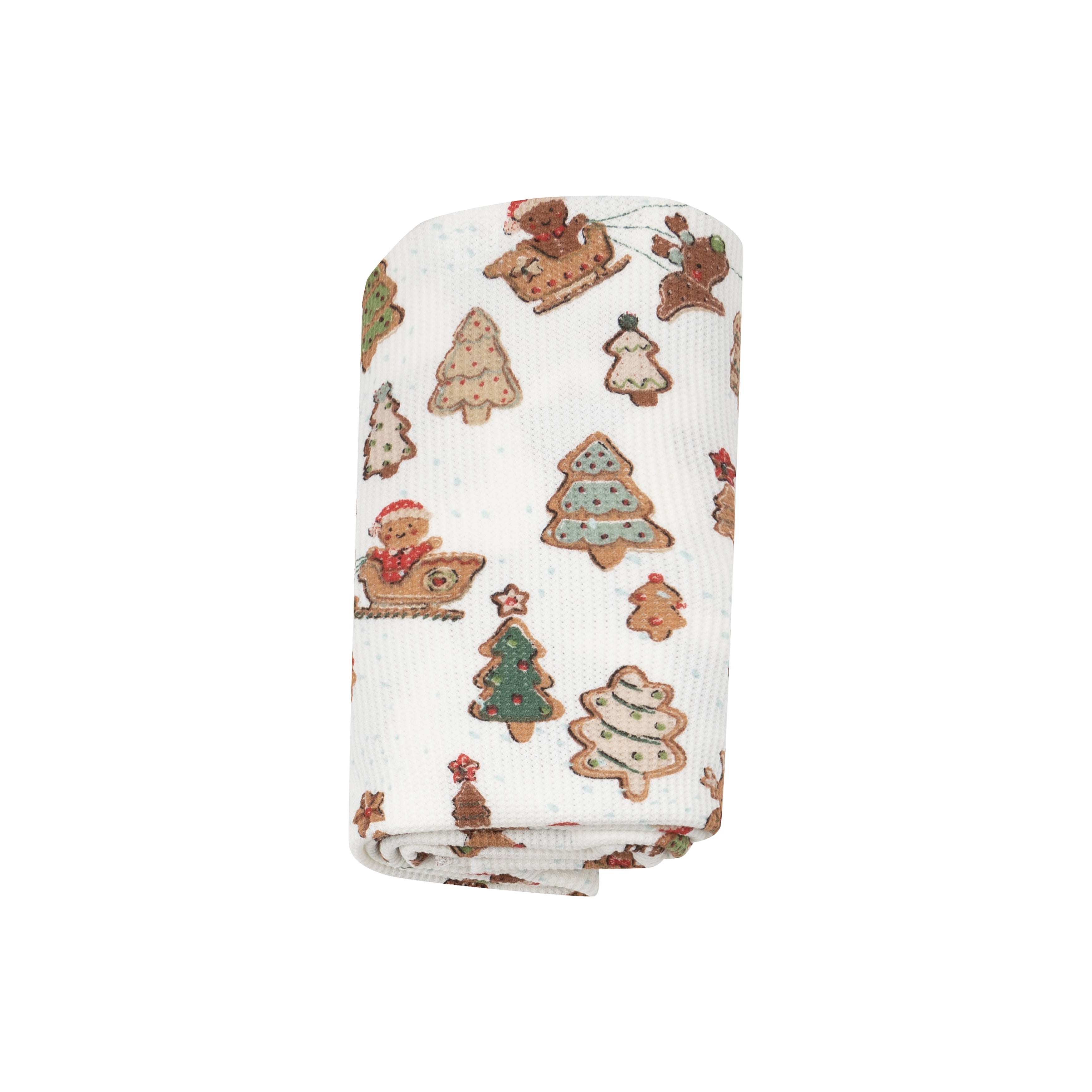 Swaddle Blanket - Gingerbread Sleigh Ride