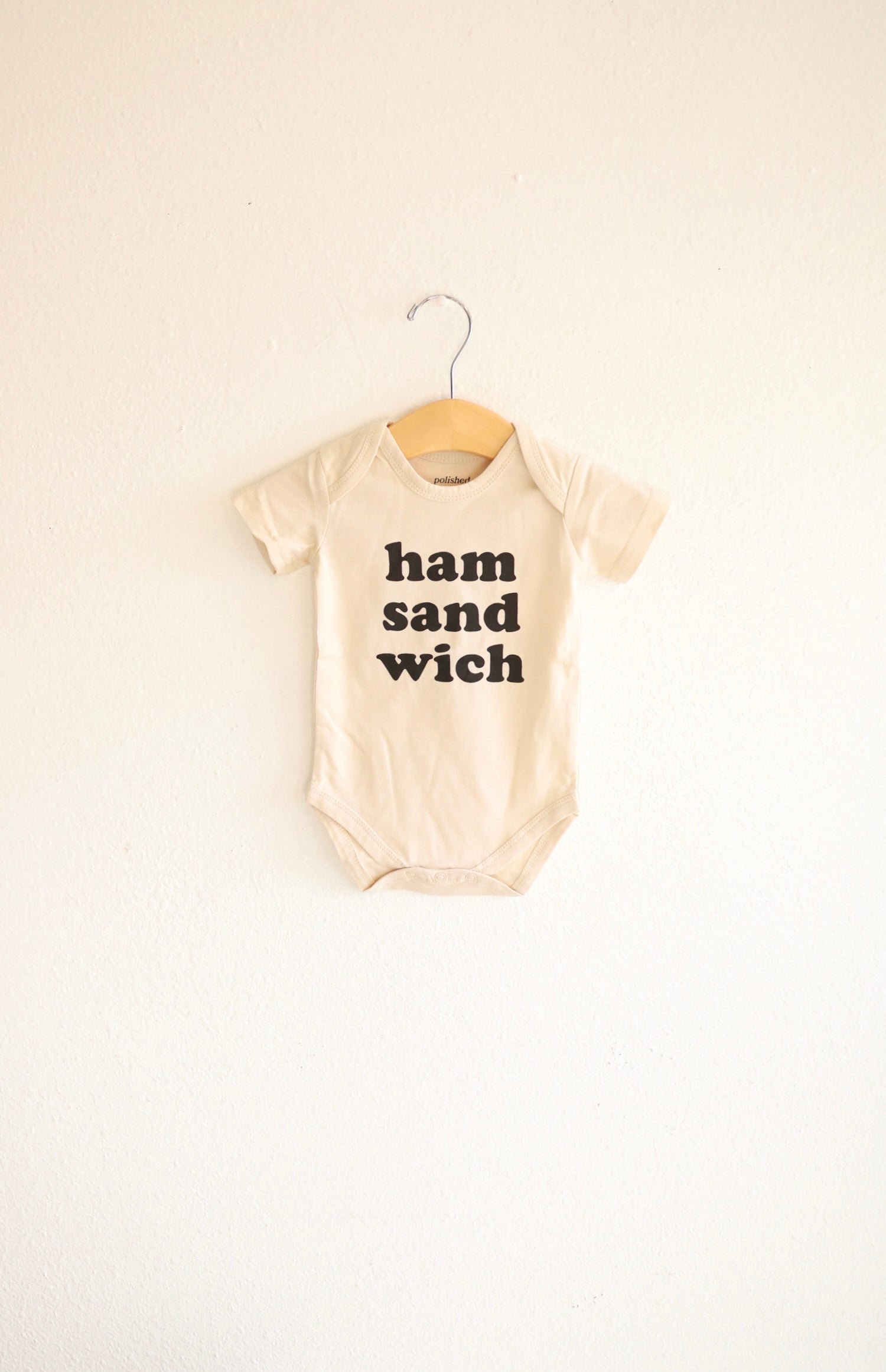 Ham Sandwich Organic Cotton Baby Onesie