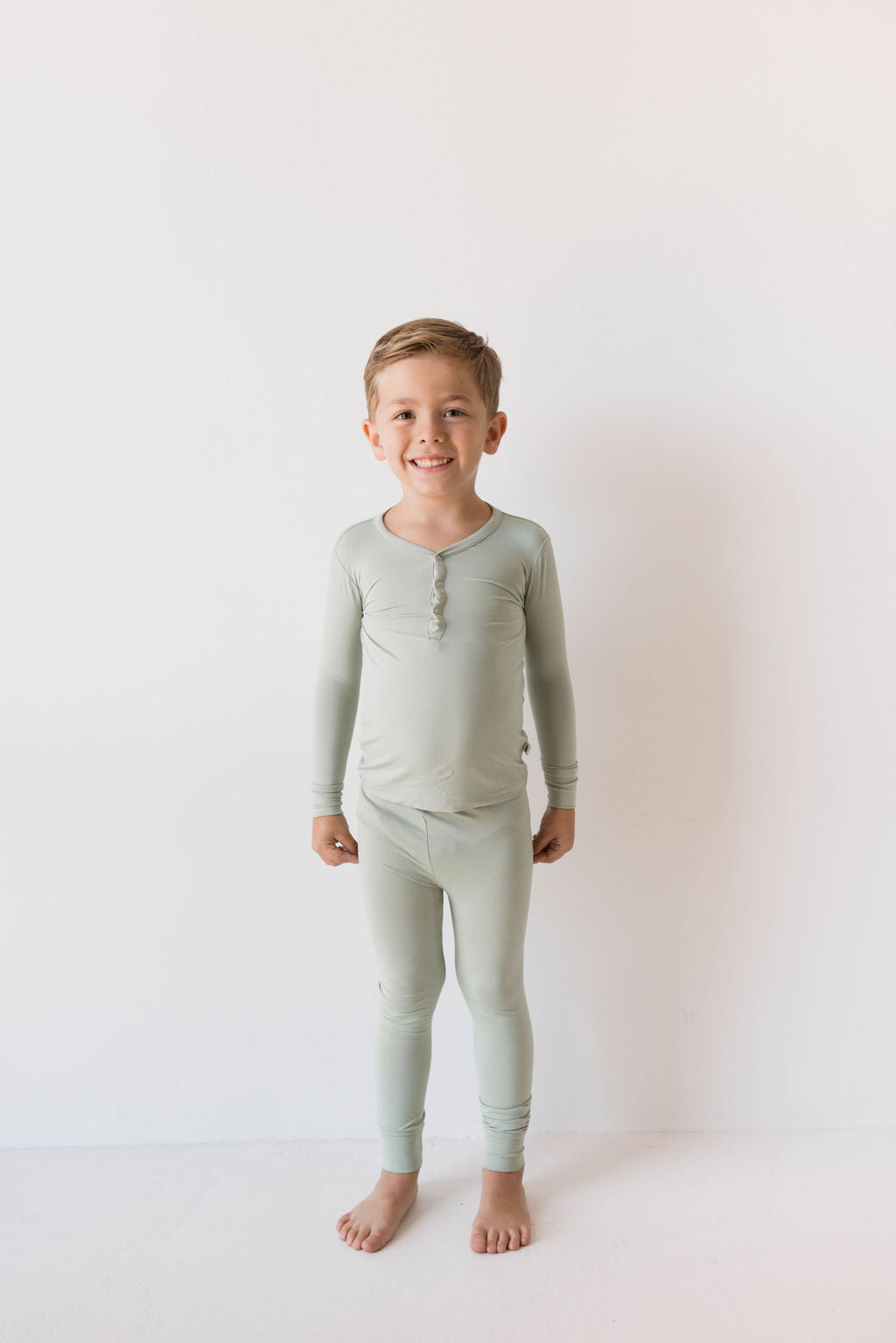 Bamboo Two Piece Pajamas | Pistachio | ff club