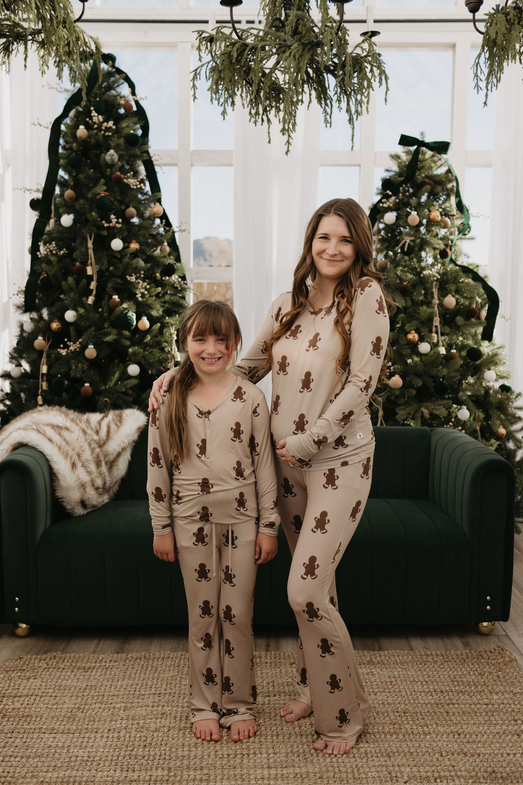 Pre-Teen Flare Bamboo Pajamas | Gingerbread