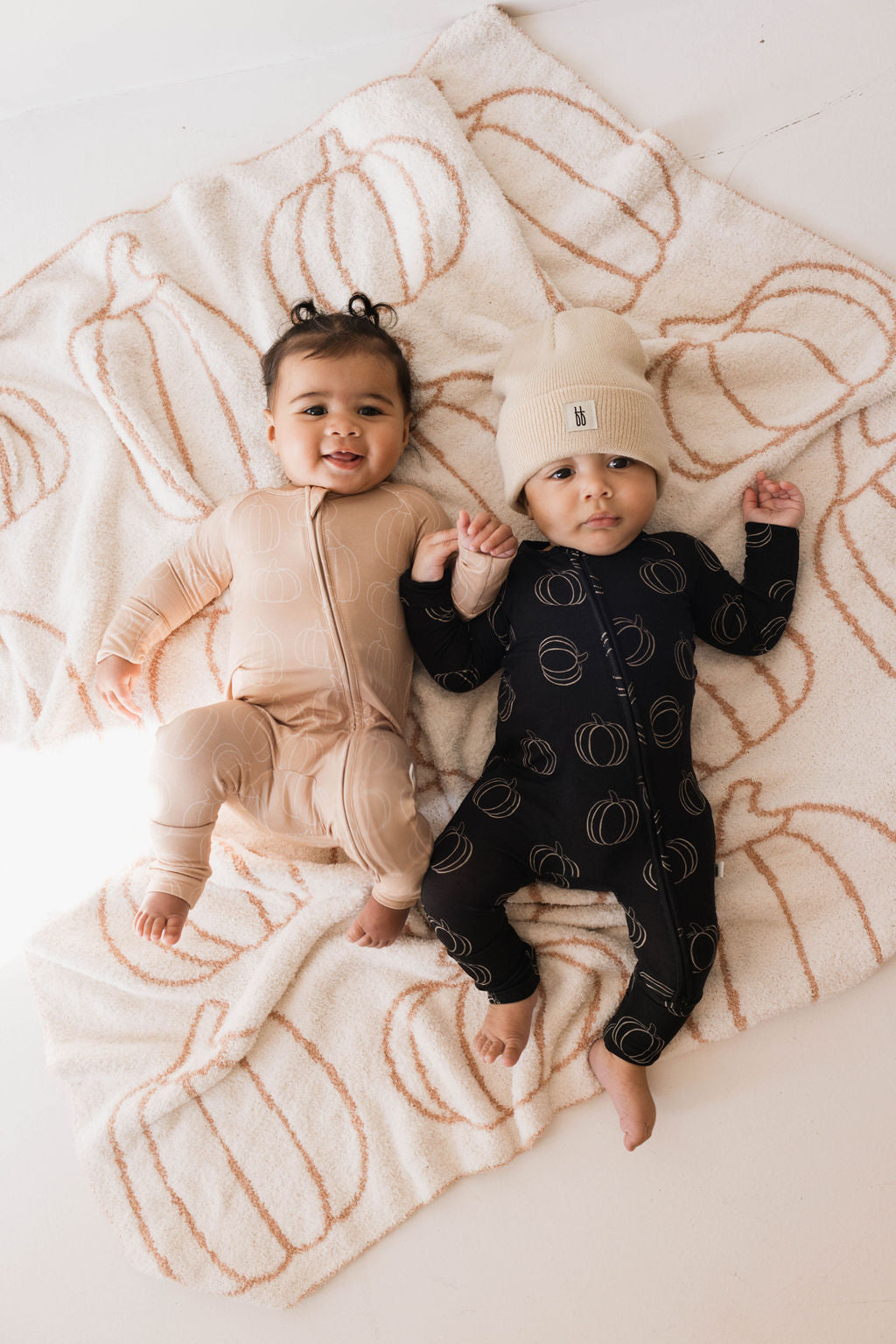 Bamboo Zip Pajamas | Midnight Pumpkin