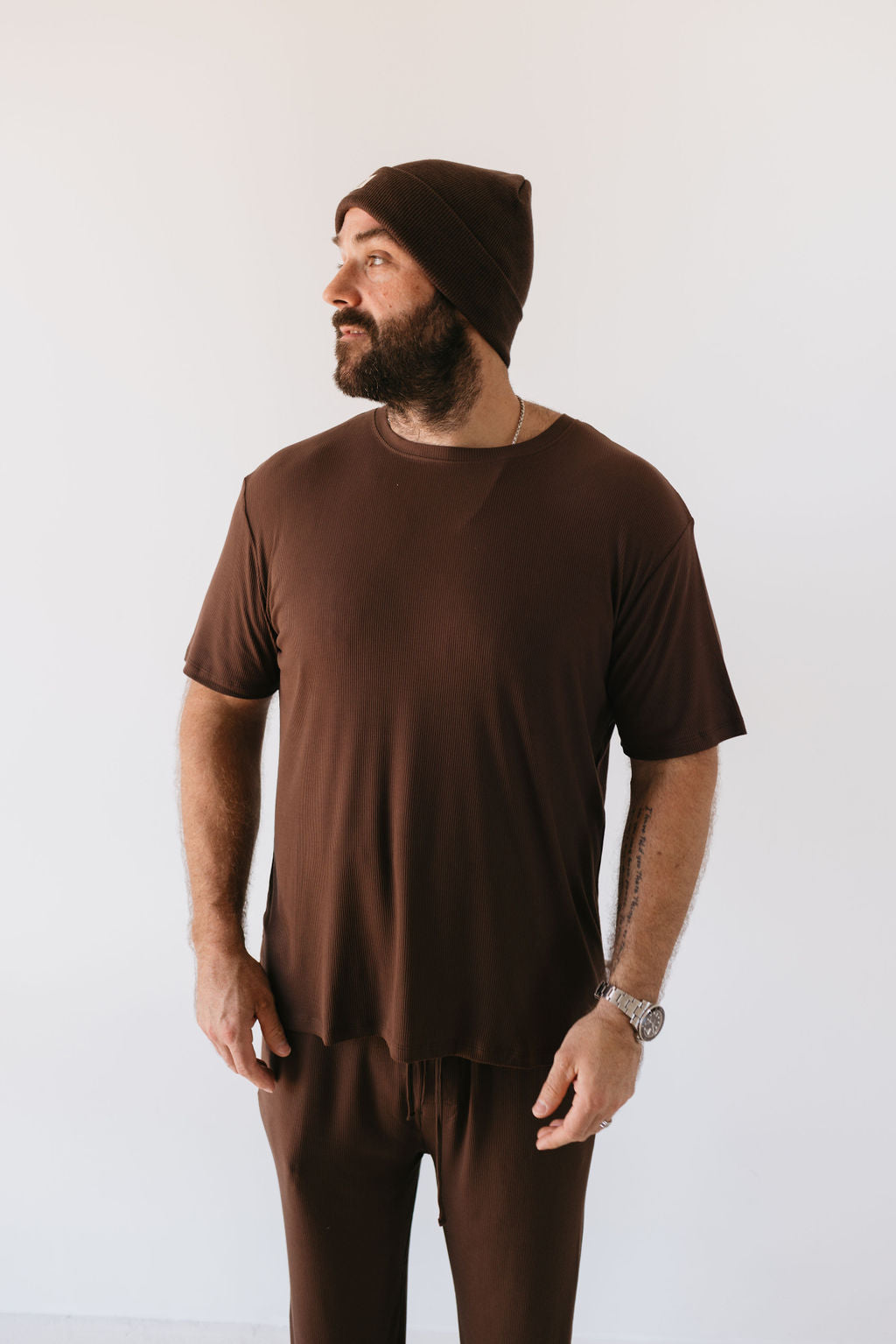 Men's Bamboo Short Sleeve Pajamas | Coffee Bean