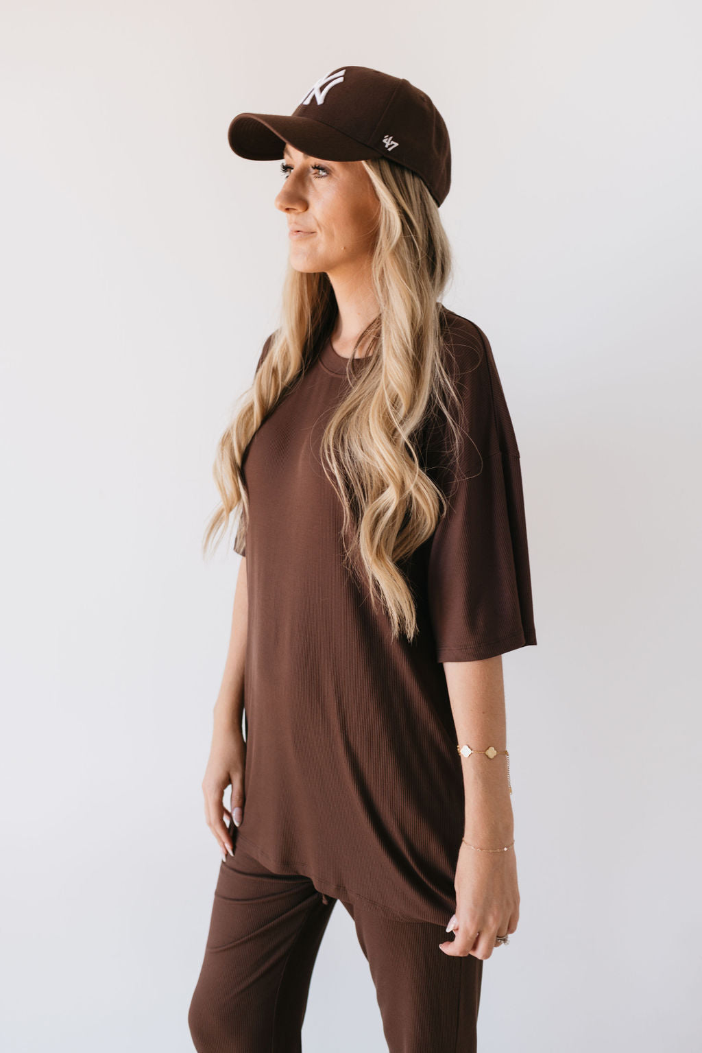 Short Sleeve Bamboo Women's Lounge Set | Coffee Bean