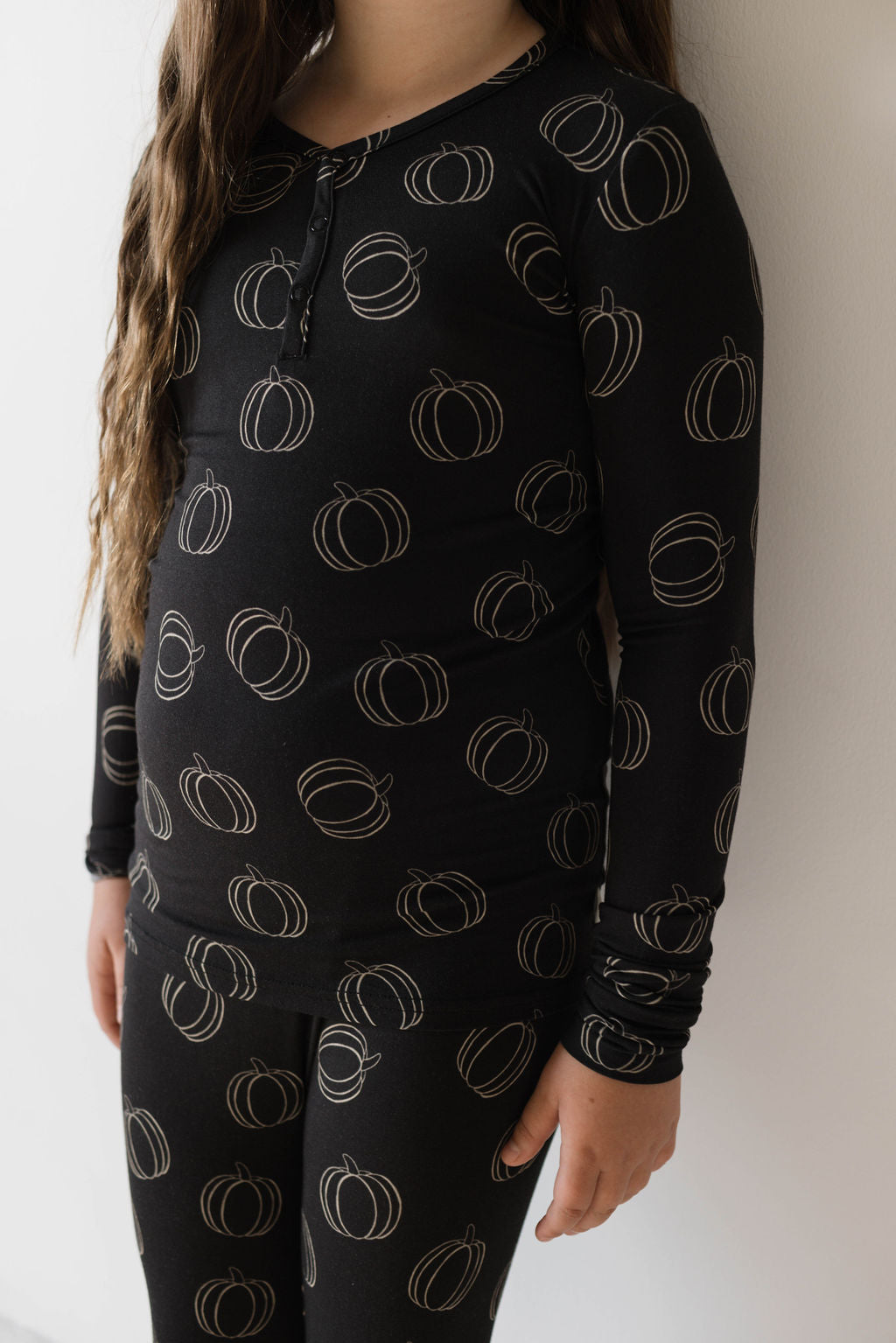 Bamboo Two Piece Pajamas | Midnight Pumpkin