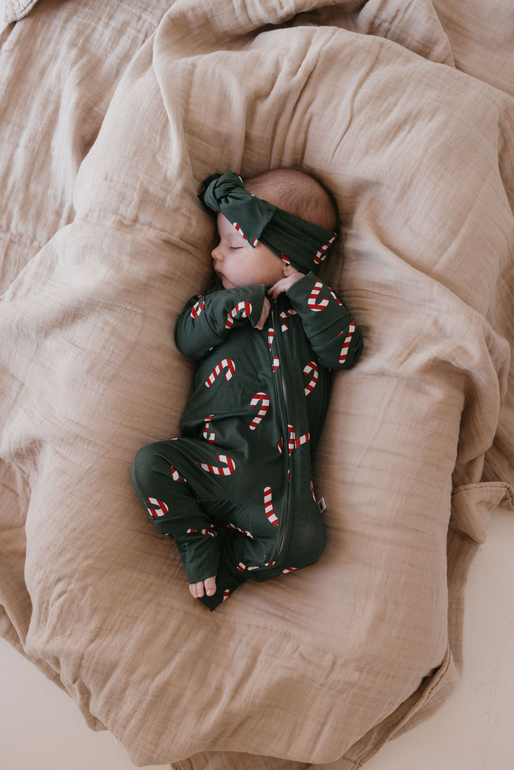 Bamboo Zip Pajamas | Candy Cane Lane