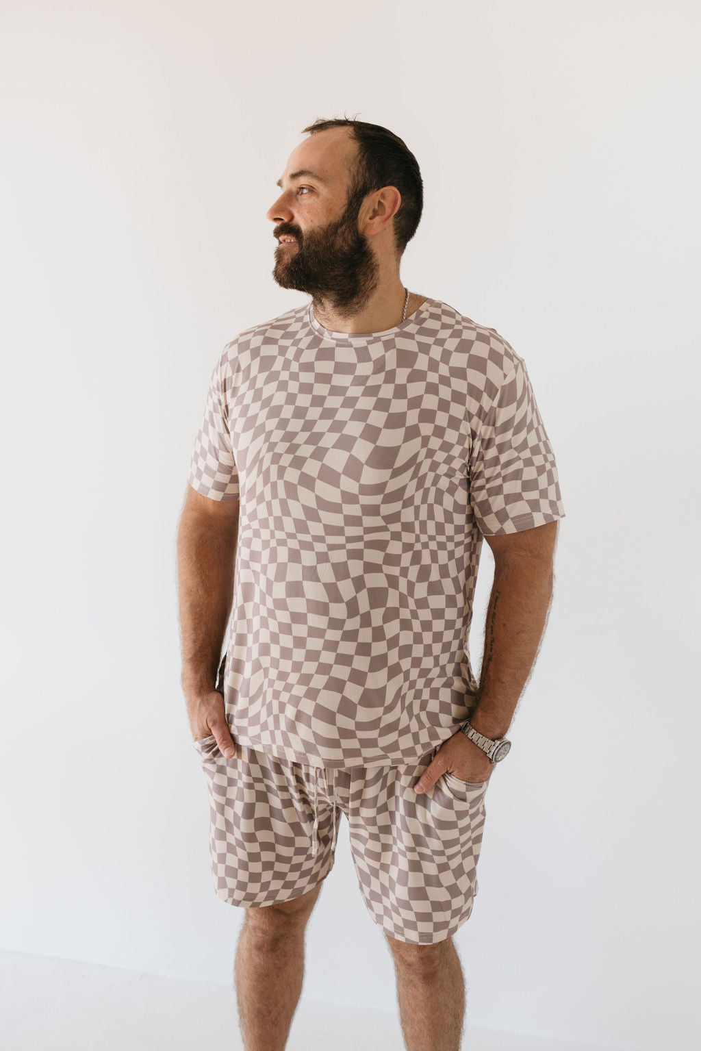 Men's Bamboo Short Pajamas | Smokey Wave