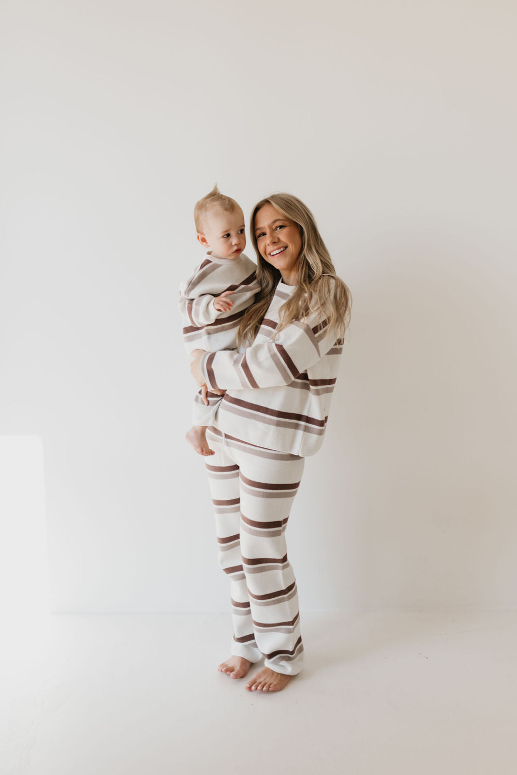 Women's Knit Pant Set | Woodland Stripe