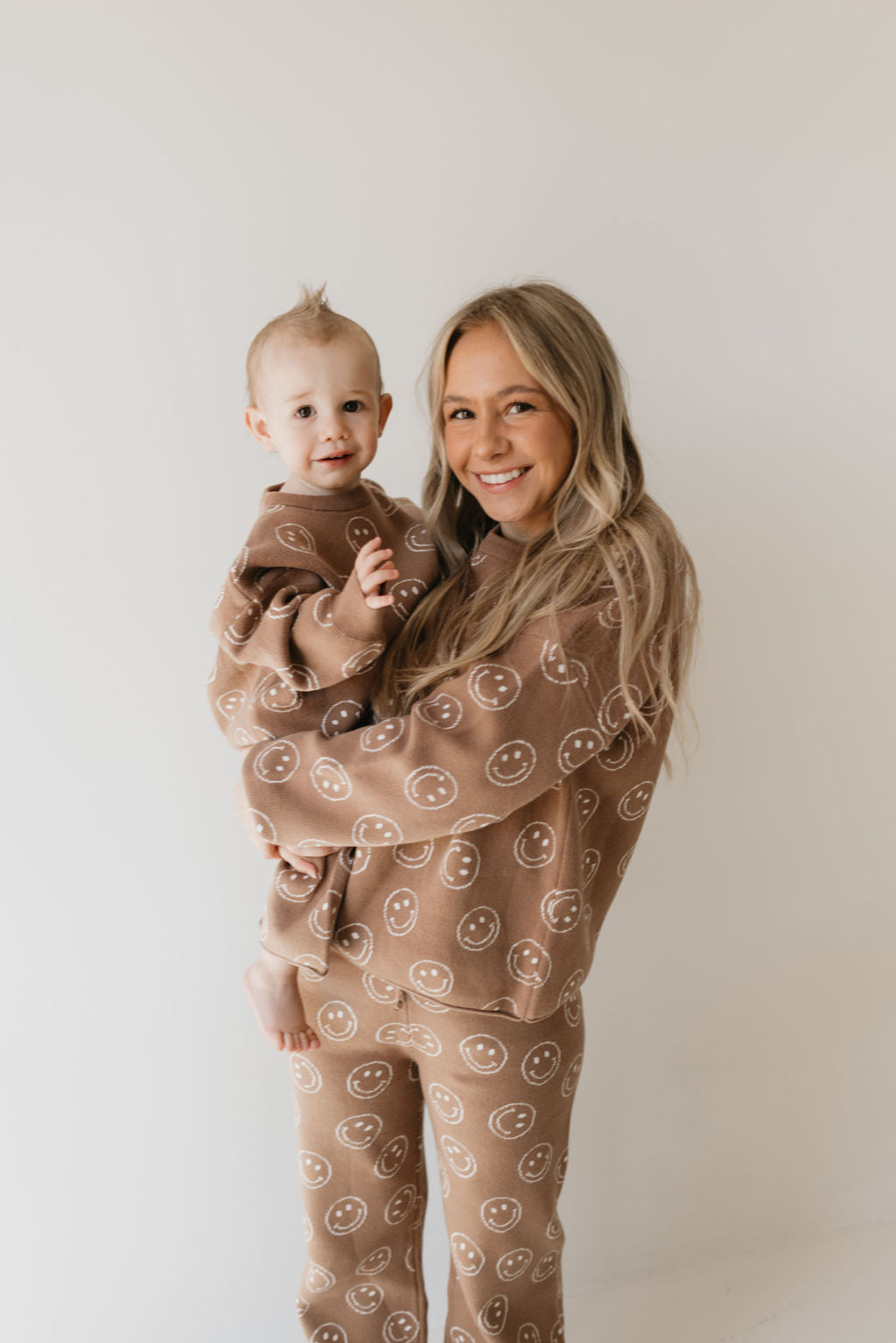 Women's Knit Pant Set | Tan Just Smile