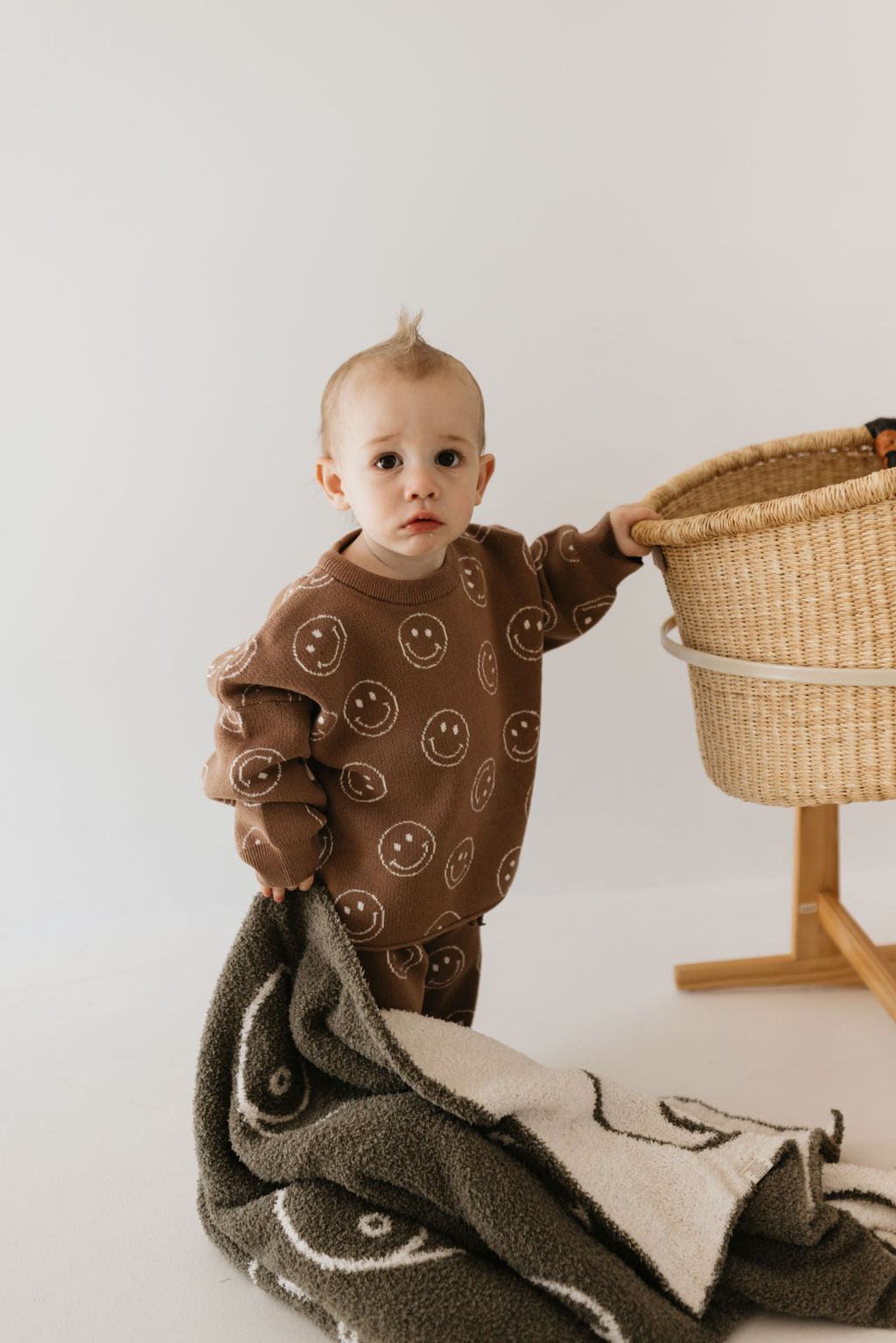 Knit Pant Set | Tan Just Smile