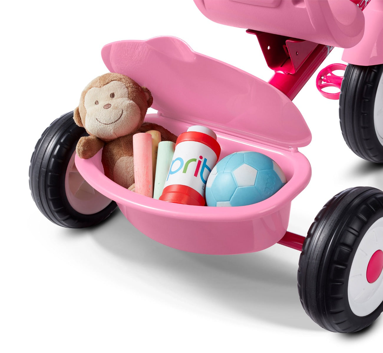 4-in-1 Stroll ‘N Trike with Activity Tray Pink