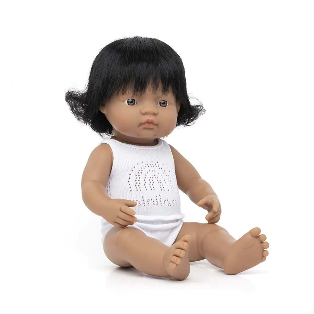 Miniland Baby Doll | Hispanic Girl 15"