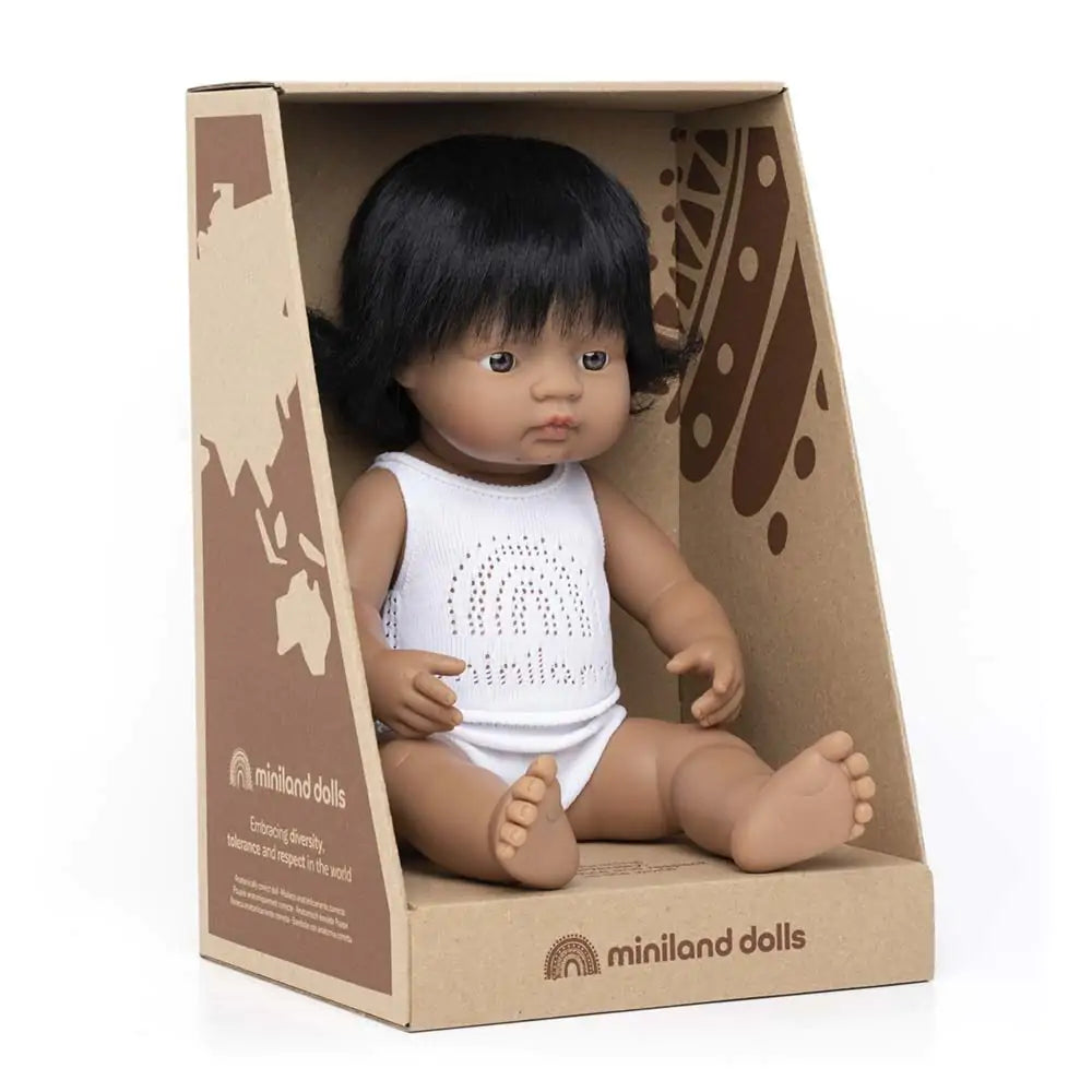 Miniland Baby Doll | Hispanic Girl 15"