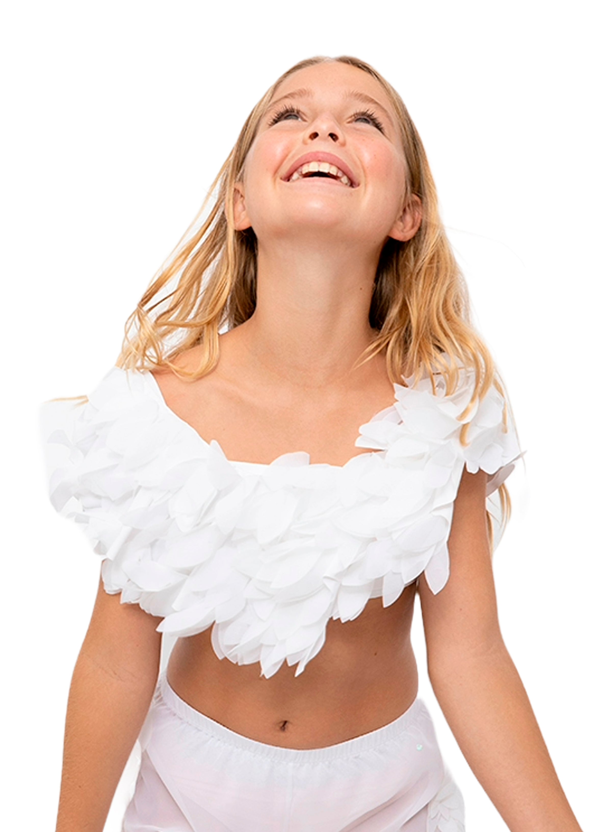 White Bikini with White Petals